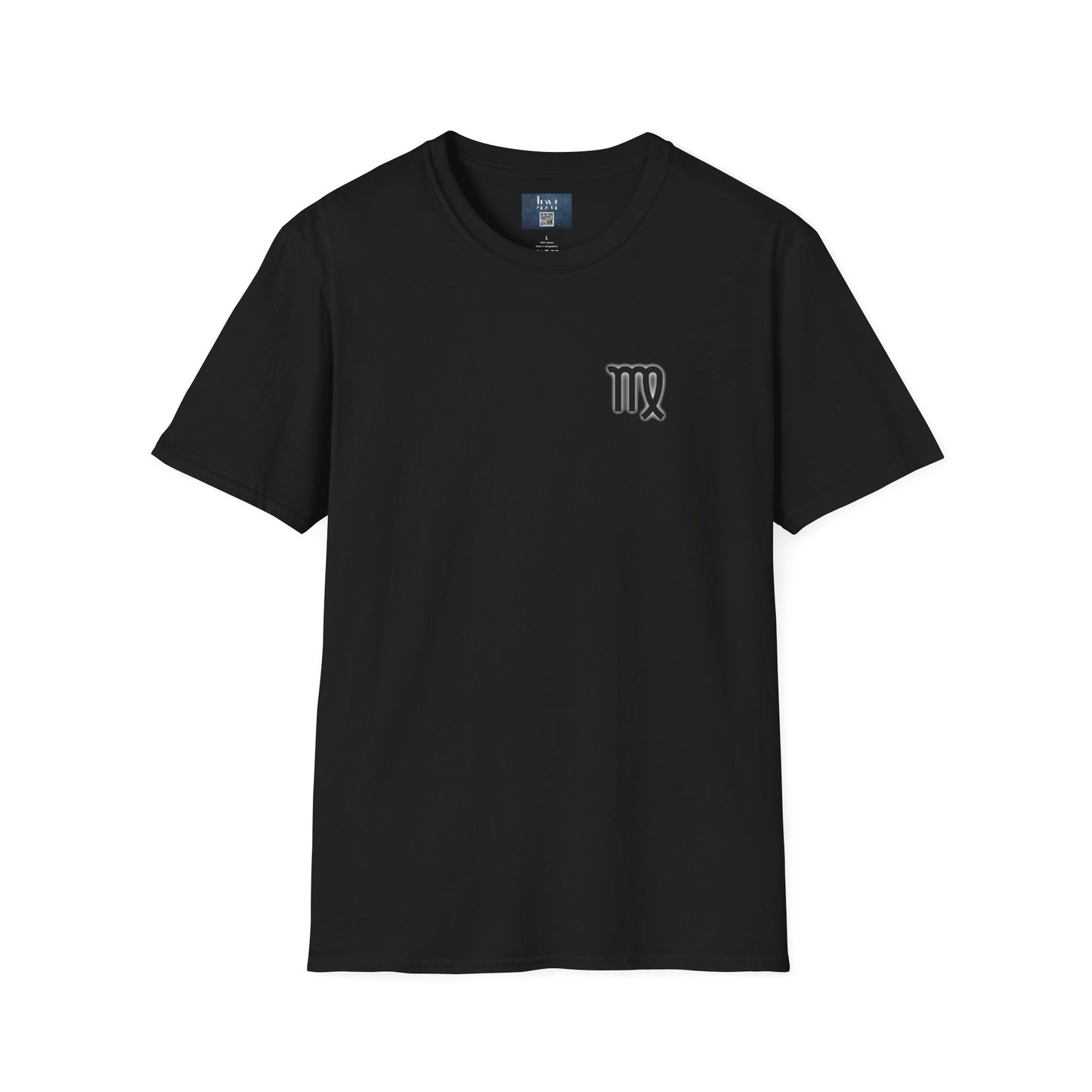 Virgo Zodiac Crew Neck T-Shirt – Hand-Drawn Celestial Design (Non-AI)