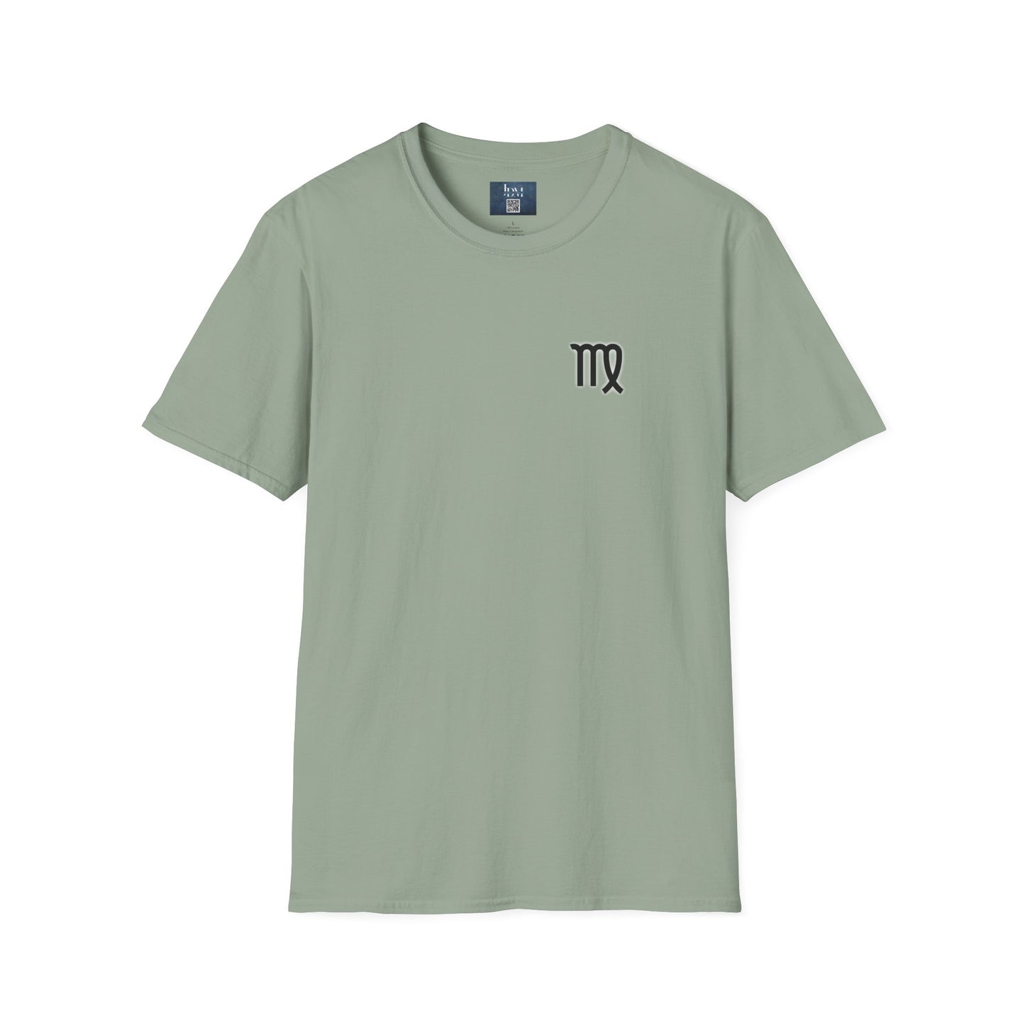 Virgo Zodiac Crew Neck T-Shirt – Hand-Drawn Celestial Design (Non-AI)