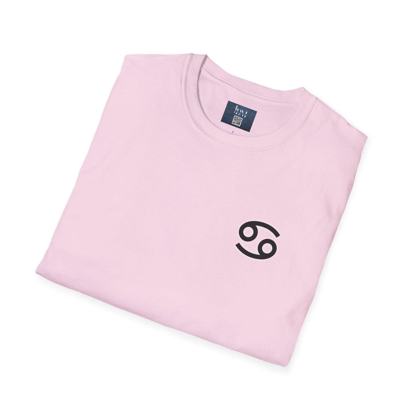 Cancer Zodiac Crew Neck T-Shirt – Hand-Drawn Celestial Design (Non-AI)