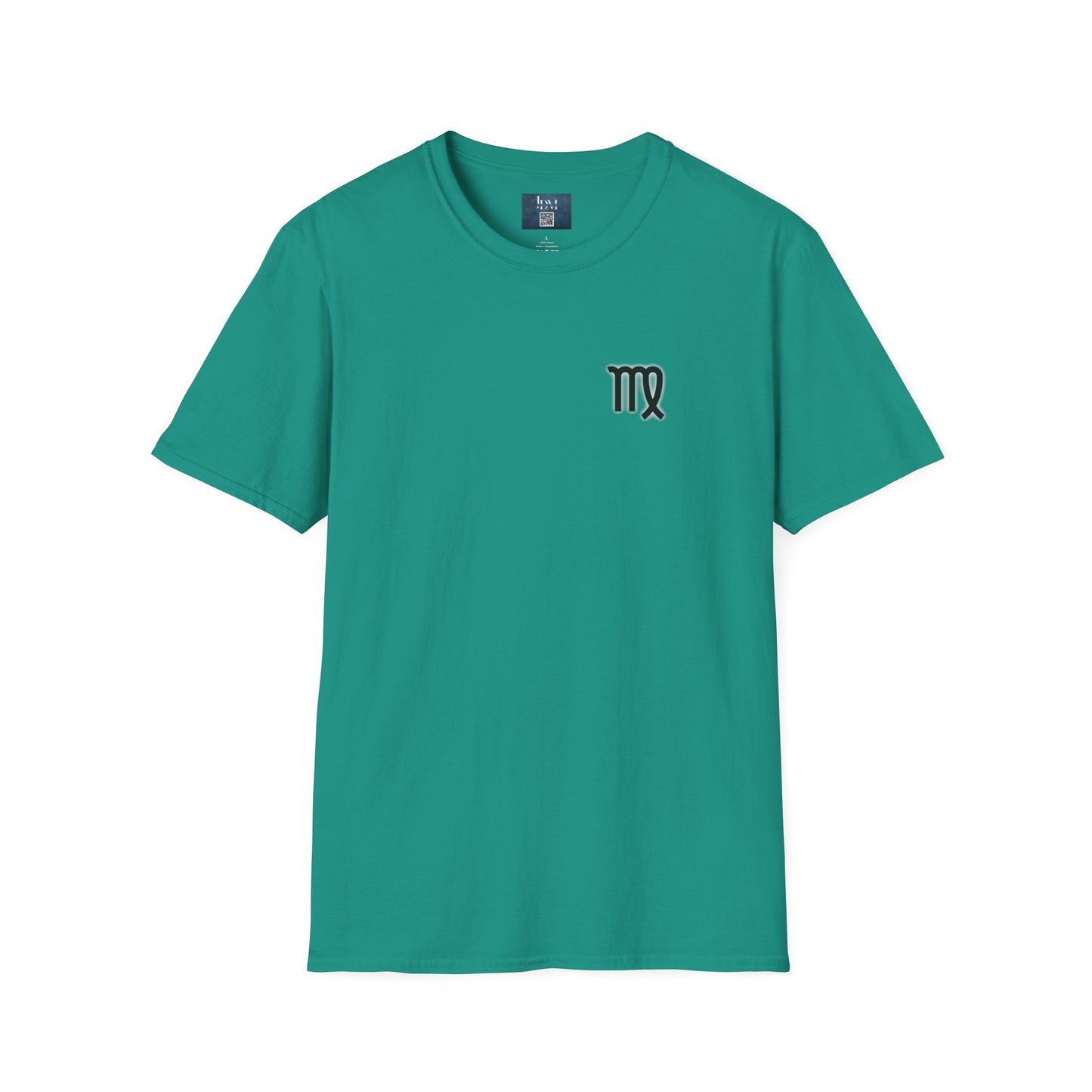 Virgo Zodiac Crew Neck T-Shirt – Hand-Drawn Celestial Design (Non-AI)