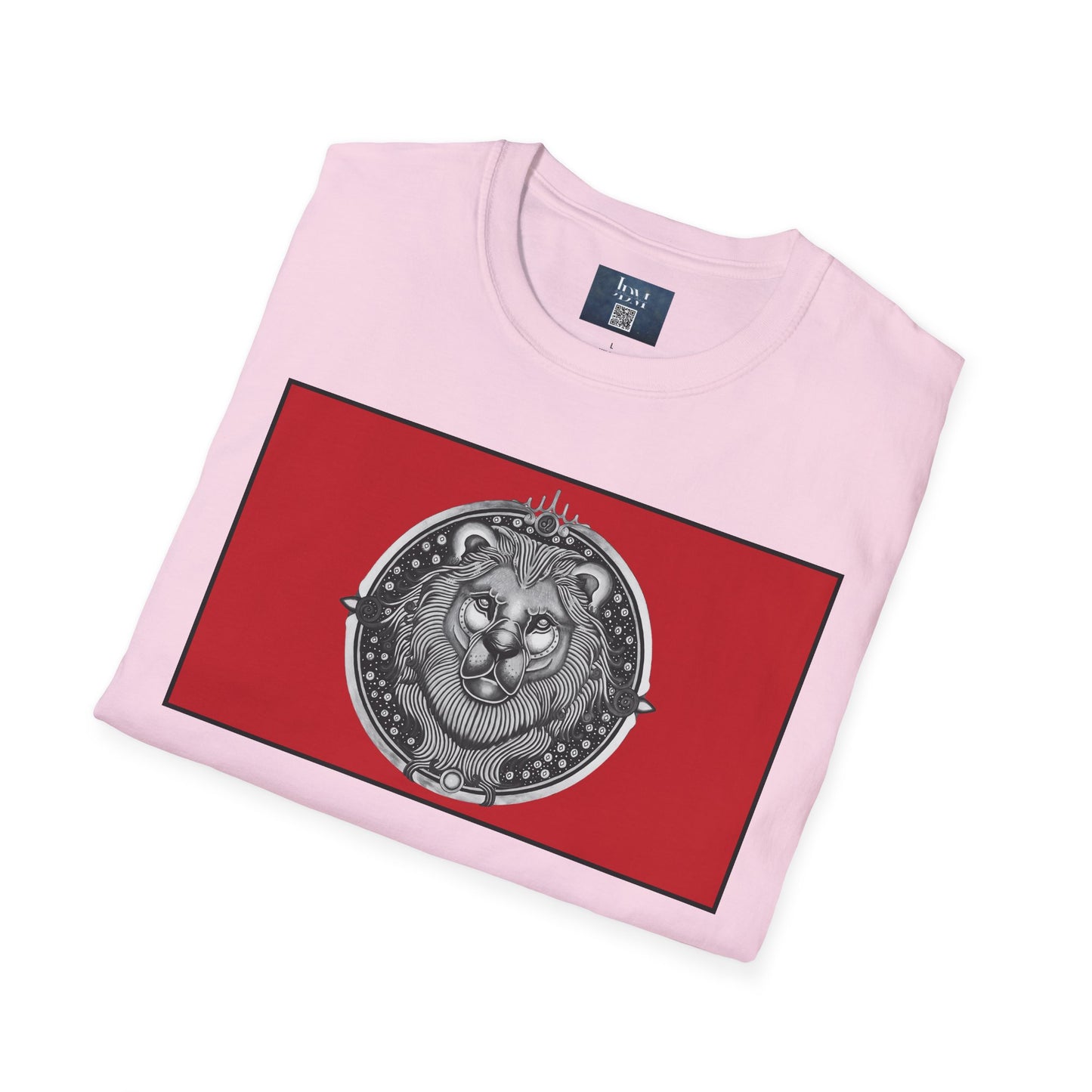 Leo Zodiac Crew Neck T-Shirt – Hand-Drawn Celestial Design (Non-AI) Universal