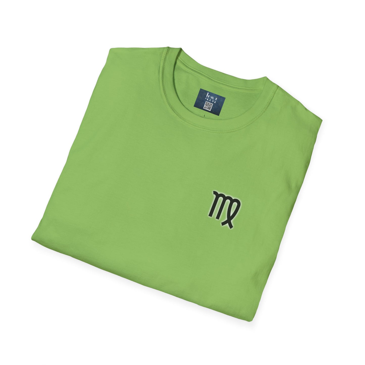 Virgo Zodiac Crew Neck T-Shirt – Hand-Drawn Celestial Design (Non-AI)