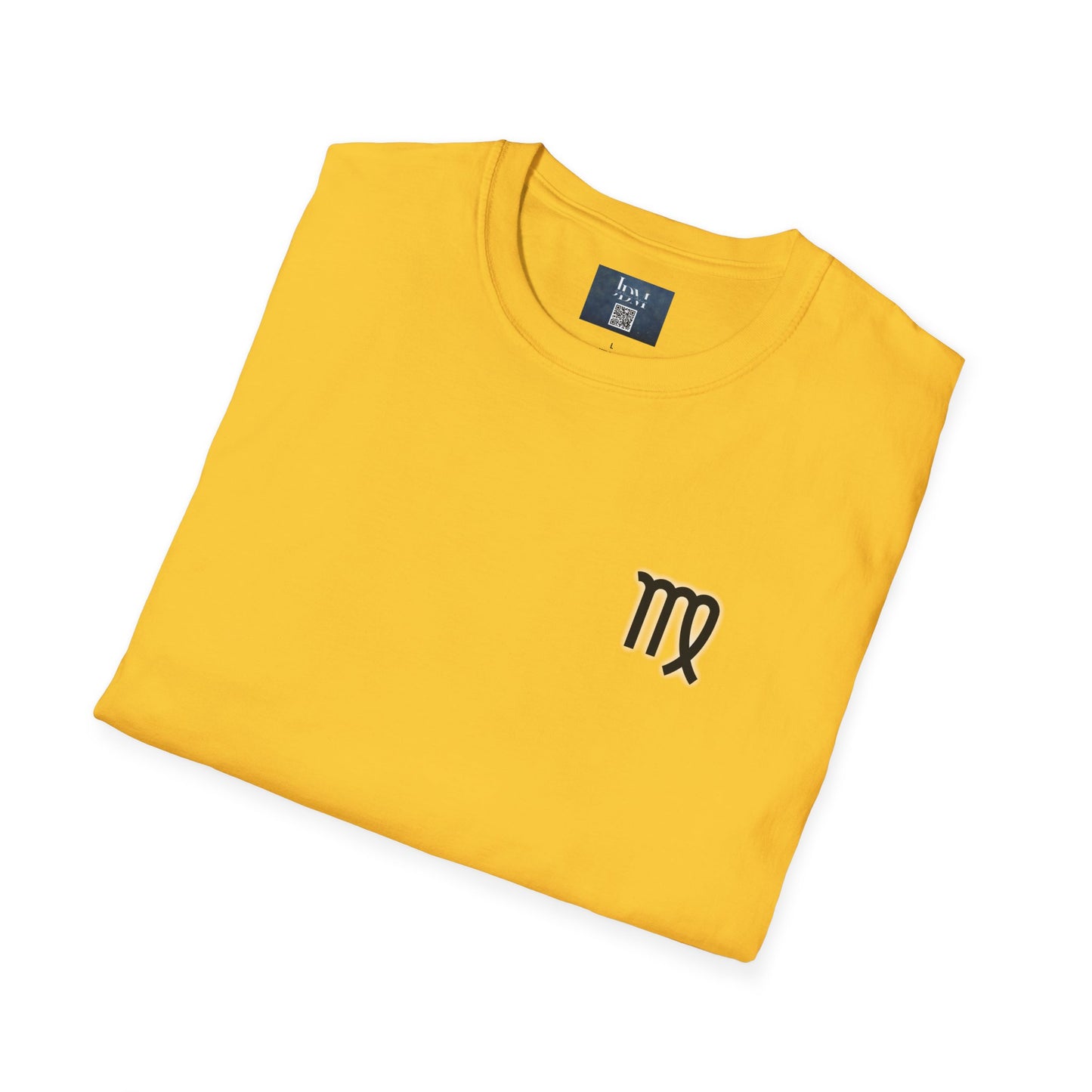 Virgo Zodiac Crew Neck T-Shirt – Hand-Drawn Celestial Design (Non-AI)