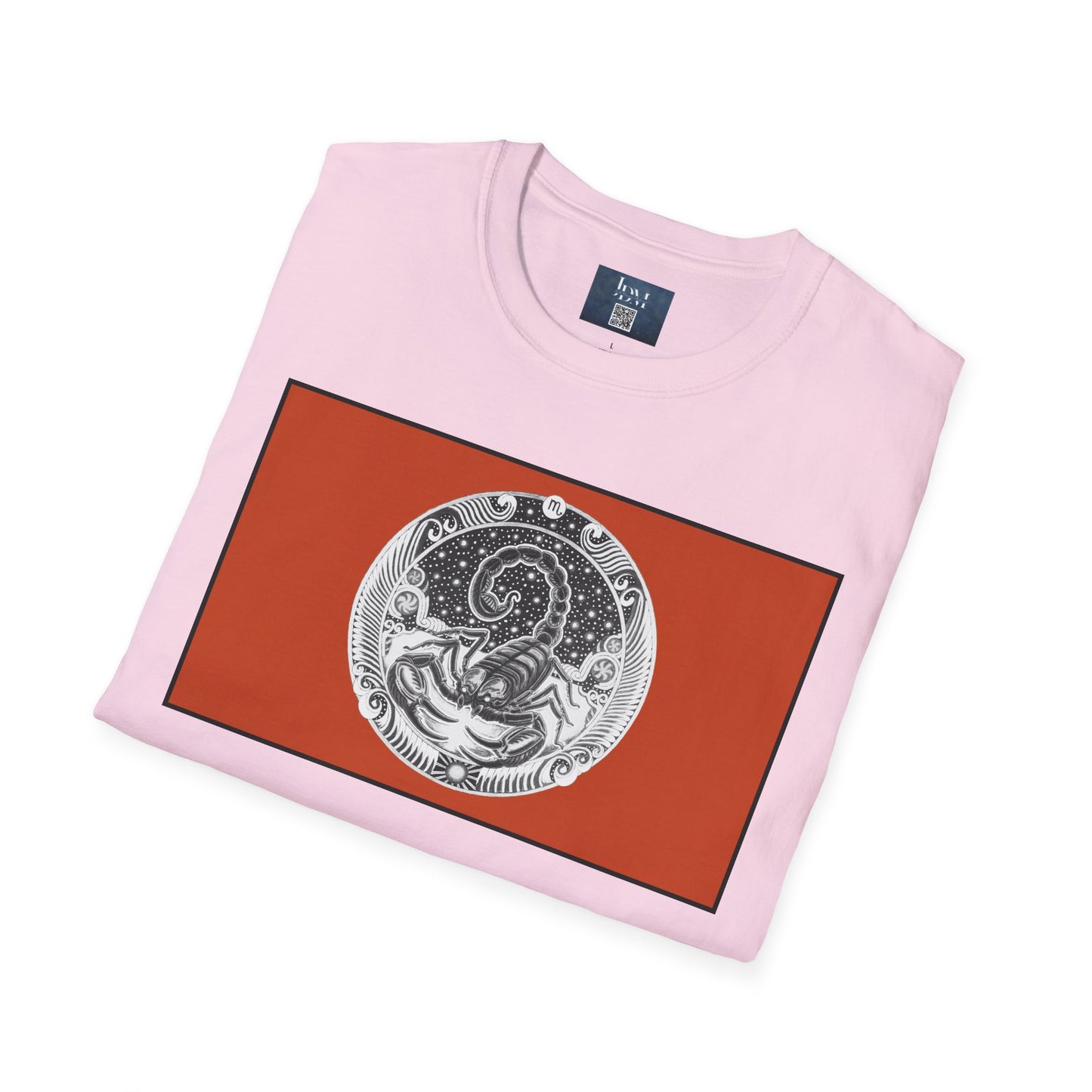 Scorpio Zodiac Crew Neck T-Shirt – Hand-Drawn Celestial Design (Non-AI) Universal