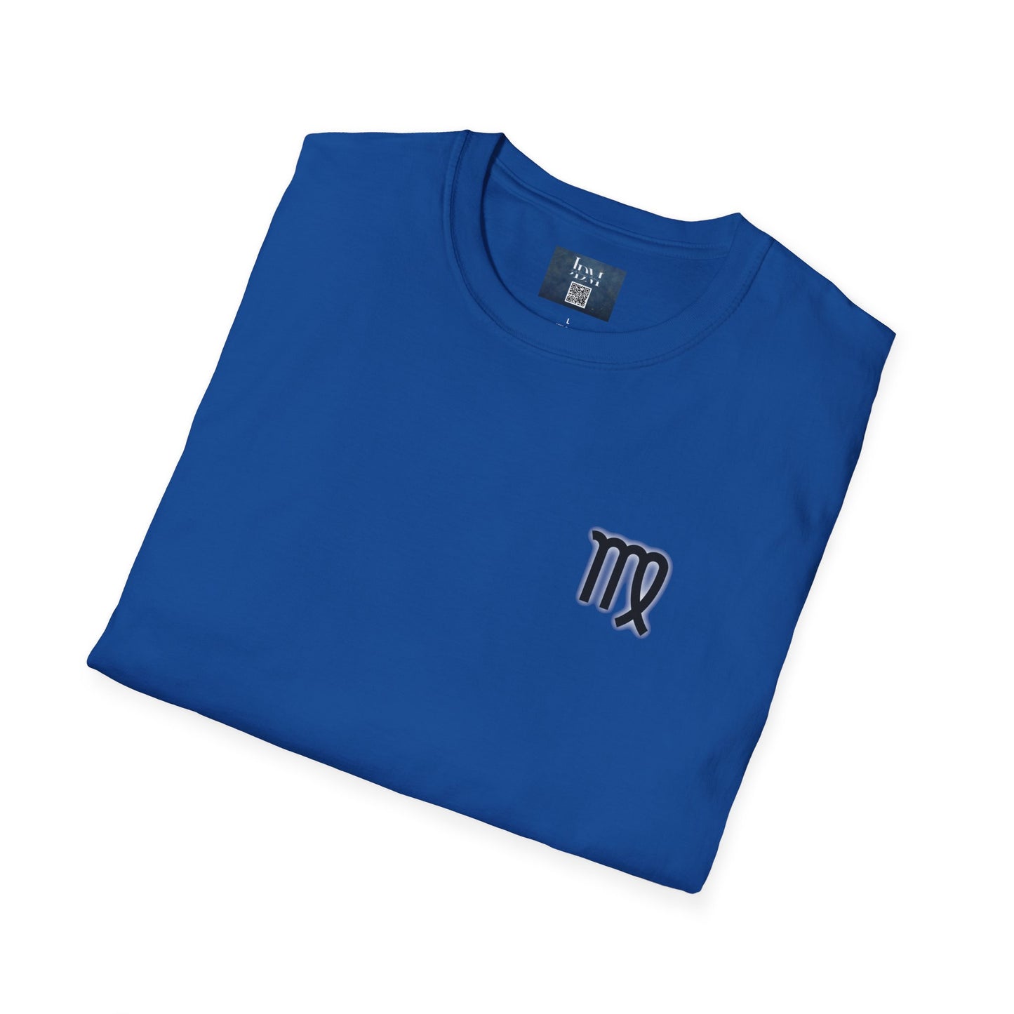 Virgo Zodiac Crew Neck T-Shirt – Hand-Drawn Celestial Design (Non-AI)