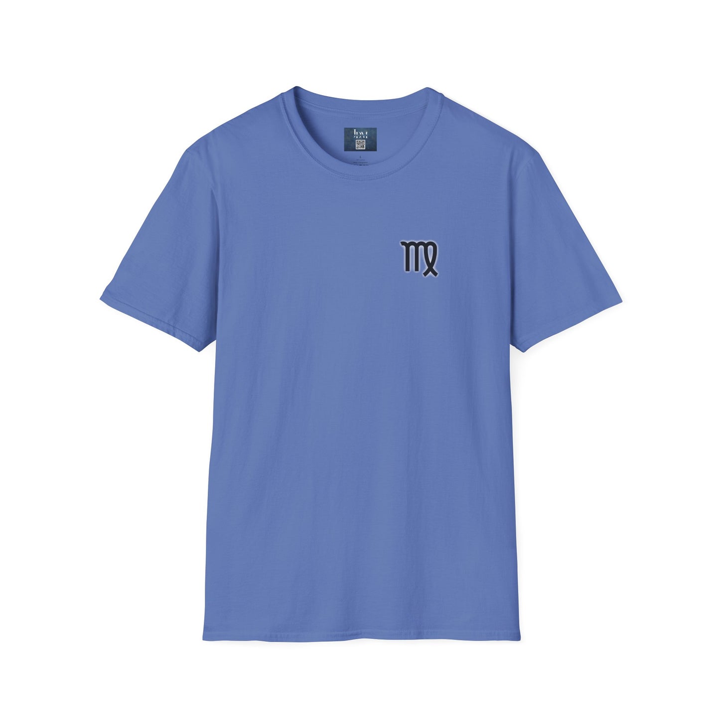 Virgo Zodiac Crew Neck T-Shirt – Hand-Drawn Celestial Design (Non-AI)