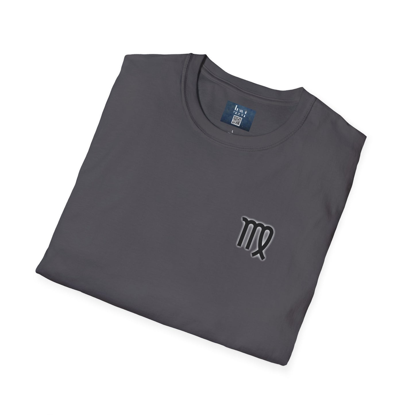 Virgo Zodiac Crew Neck T-Shirt – Hand-Drawn Celestial Design (Non-AI)