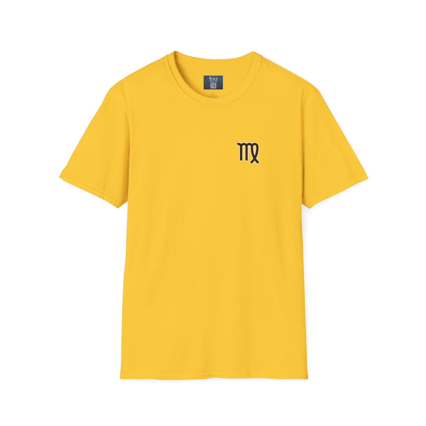 Virgo Zodiac Crew Neck T-Shirt – Hand-Drawn Celestial Design (Non-AI)