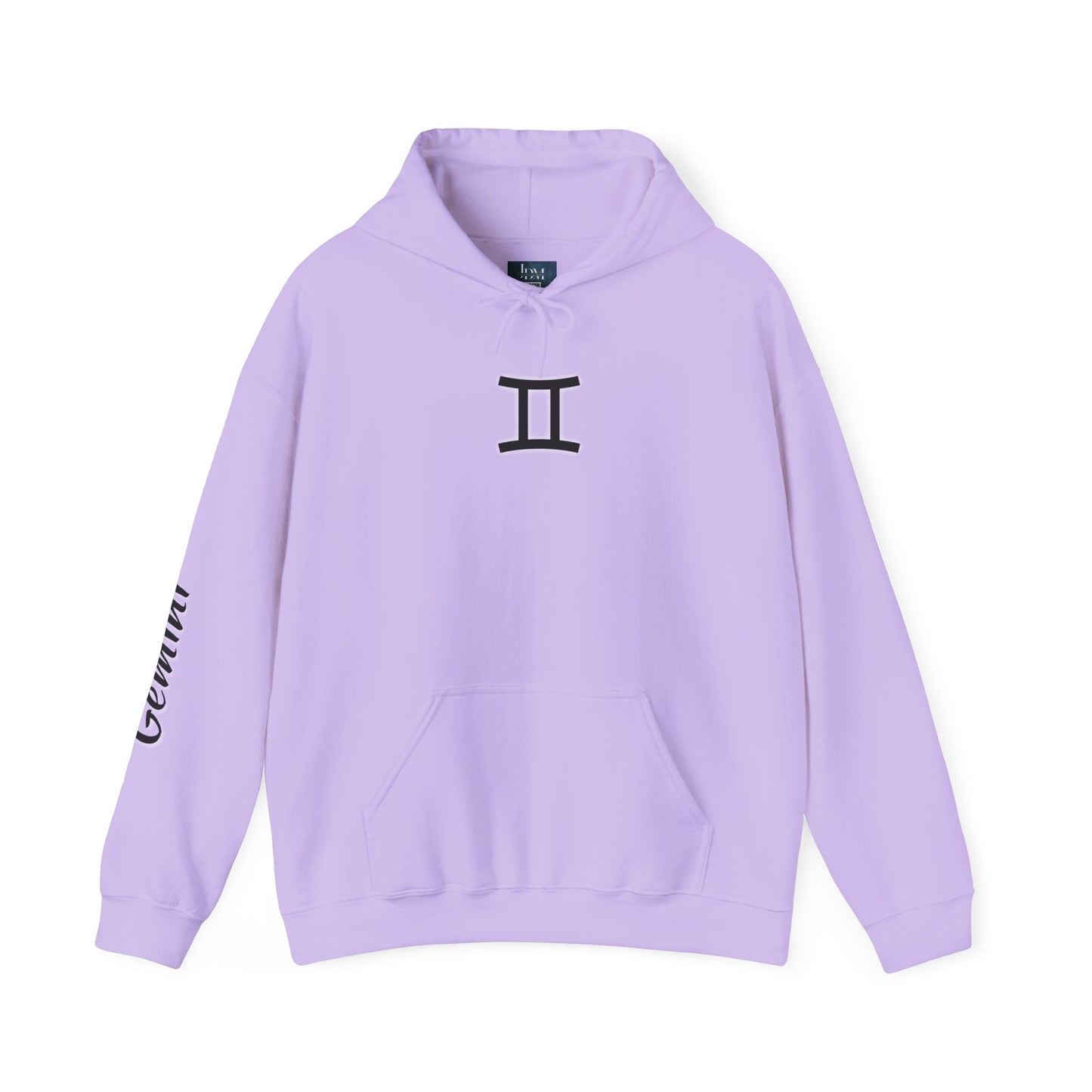 Gemini Zodiac Hoodie - Hand-Drawn Celestial Design (Non-AI)