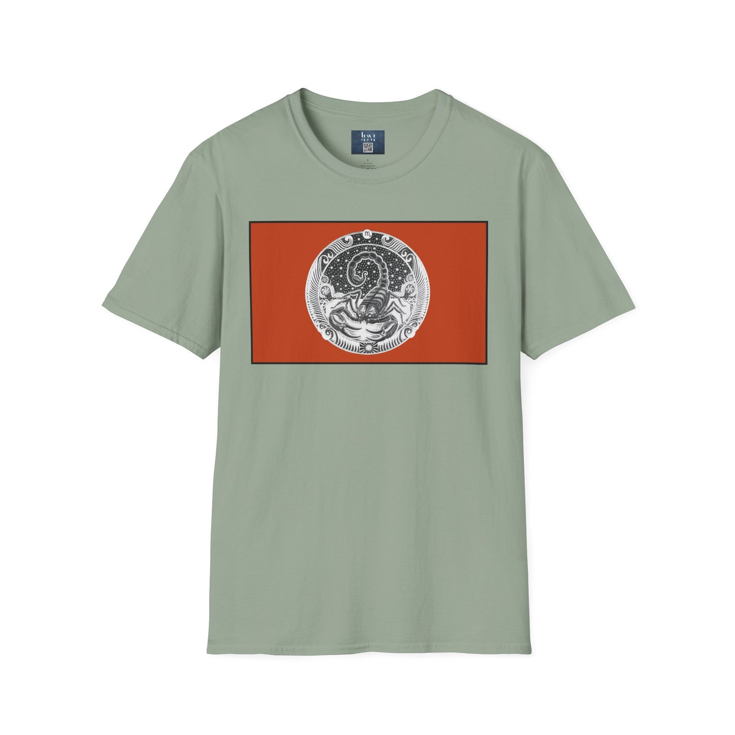 Scorpio Zodiac Crew Neck T-Shirt – Hand-Drawn Celestial Design (Non-AI) Universal