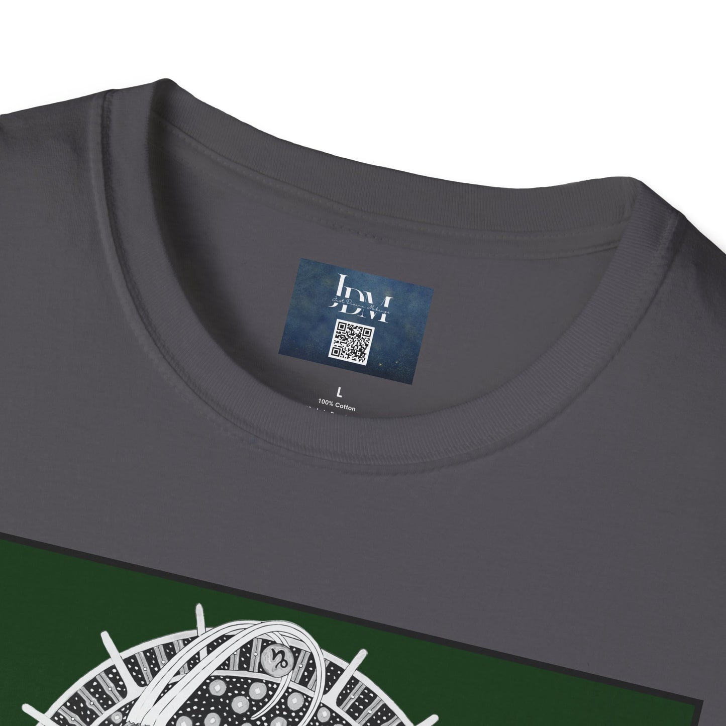 Capricorn Zodiac Crew Neck T-Shirt – Hand-Drawn Celestial Design (Non-AI) Universal