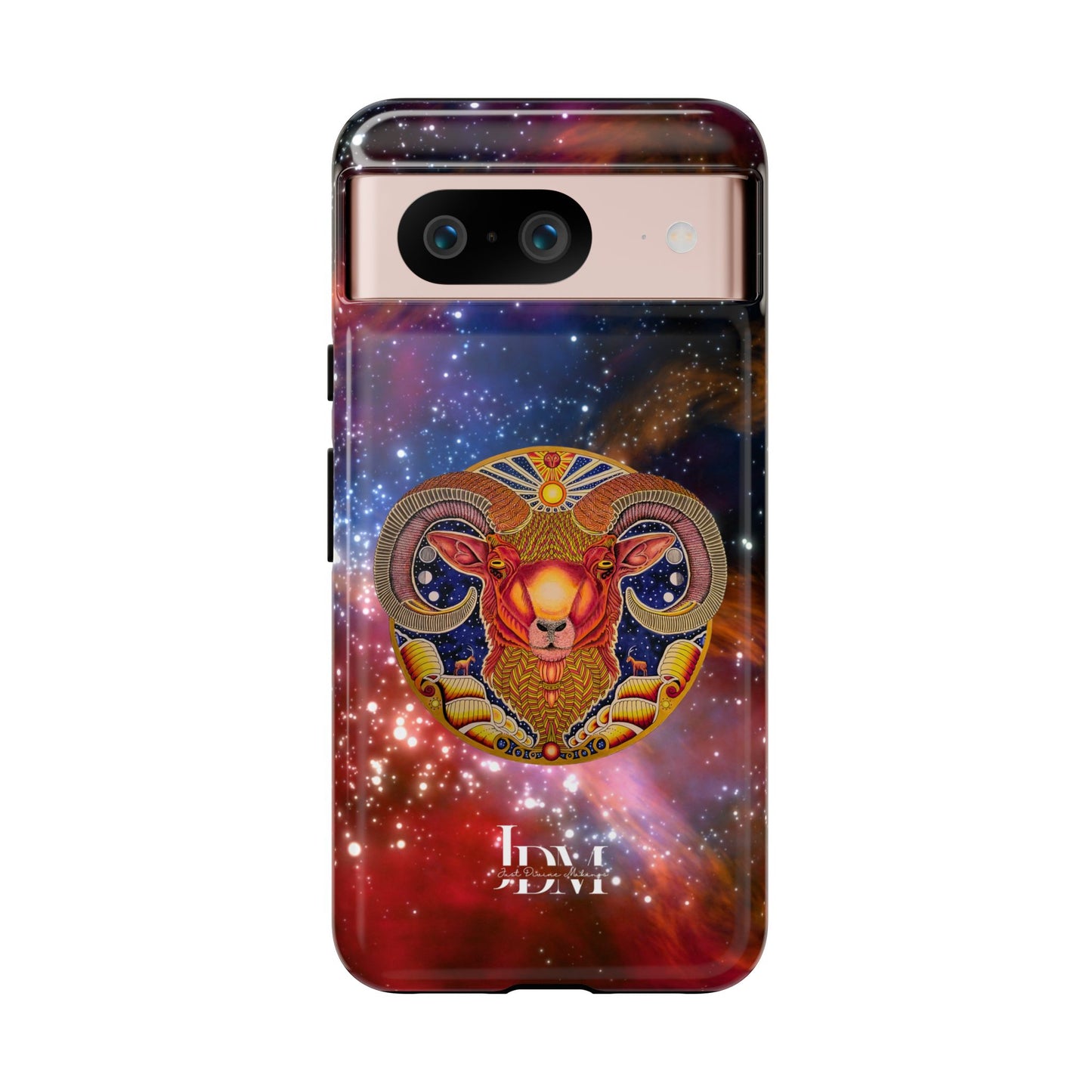 Aries Zodiac Tough Phone Case – Hand-Drawn Celestial Design (Non-AI)