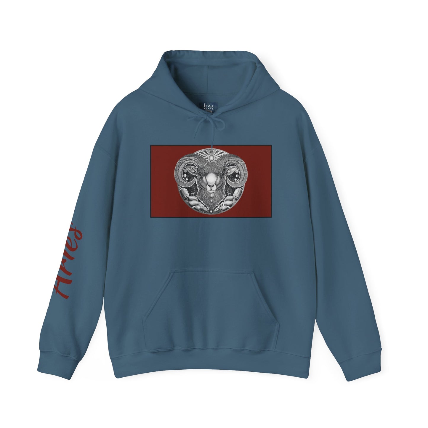 Aries Zodiac Hoodie - Hand-Drawn Celestial Design (Non-AI) Universal