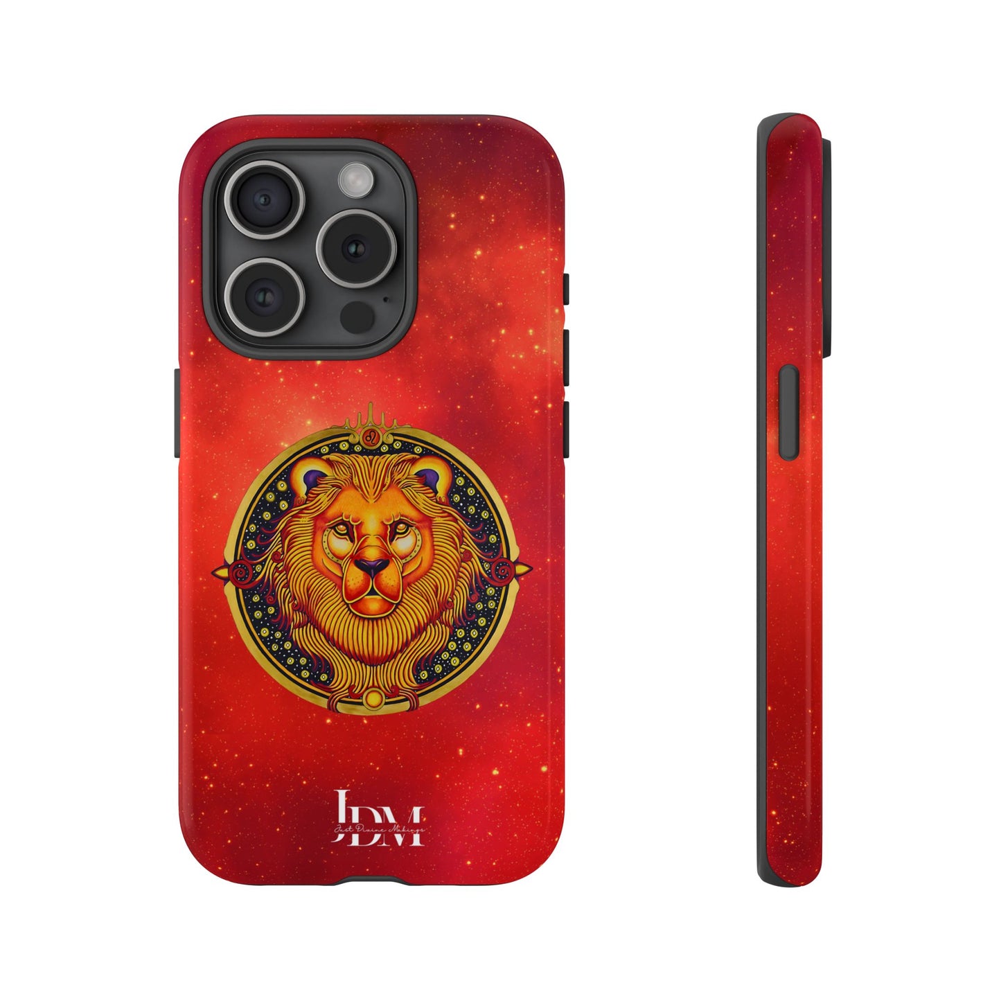 Leo Zodiac Tough Phone Case – Hand-Drawn Celestial Design (Non-AI)