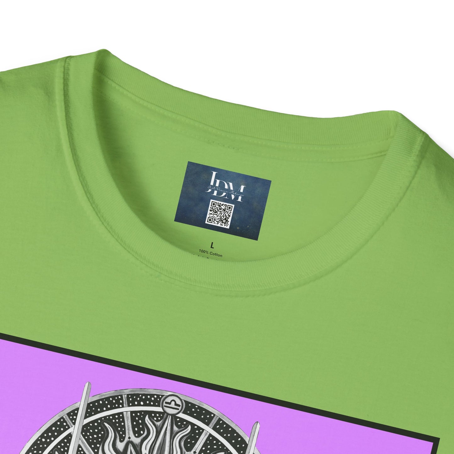 Libra Zodiac Crew Neck T-Shirt – Hand-Drawn Celestial Design (Non-AI)  Universal