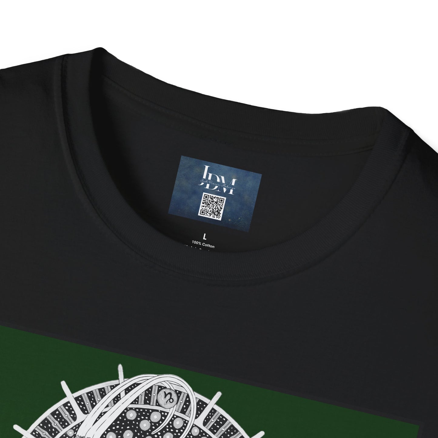 Capricorn Zodiac Crew Neck T-Shirt – Hand-Drawn Celestial Design (Non-AI) Universal