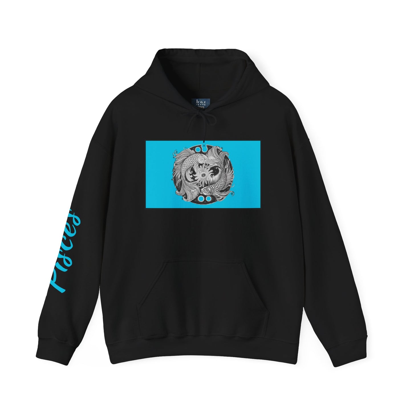 Pisces Zodiac Hoodie – Hand-Drawn Celestial Design (Non-AI) Uiniversal