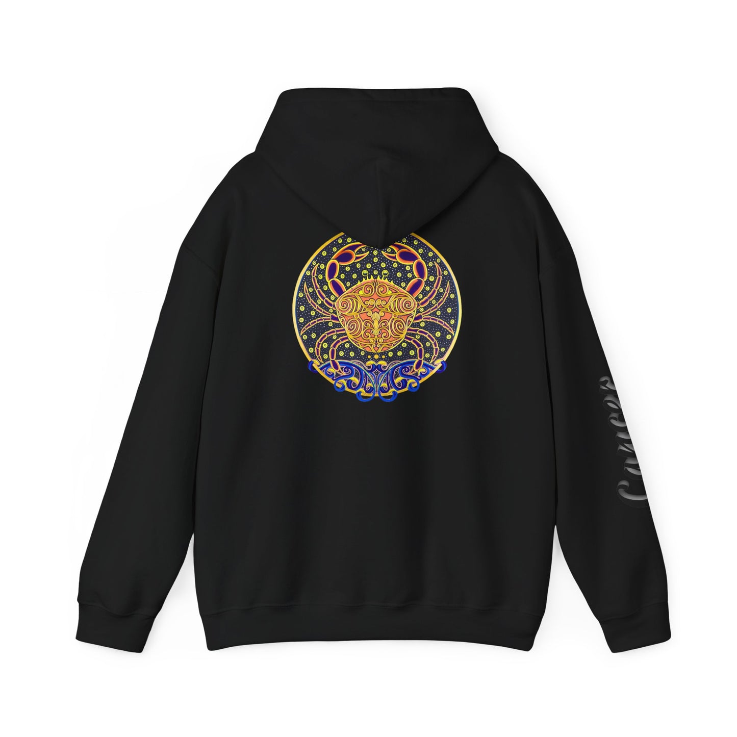 Cancer Zodiac Hoodie – Hand-Drawn Celestial Design (Non-AI)