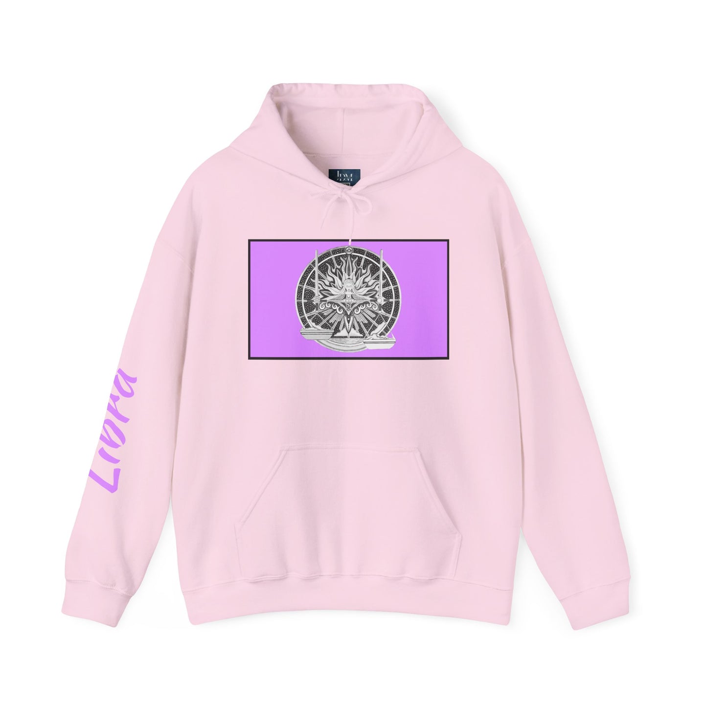 Libra Zodiac Hoodie – Hand-Drawn Celestial Design (Non-AI) Universal