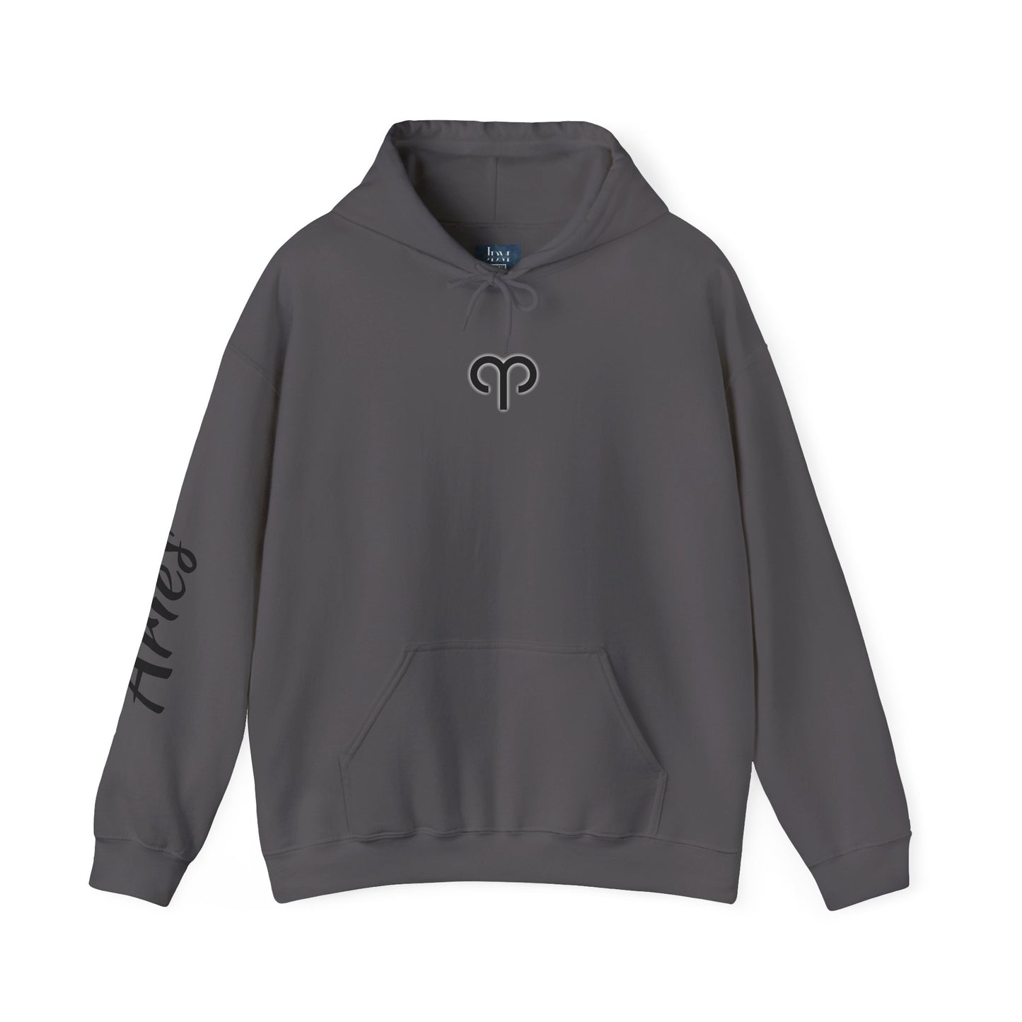 Aries Zodiac Hoodie - Hand-Drawn Celestial Design (Non-AI)
