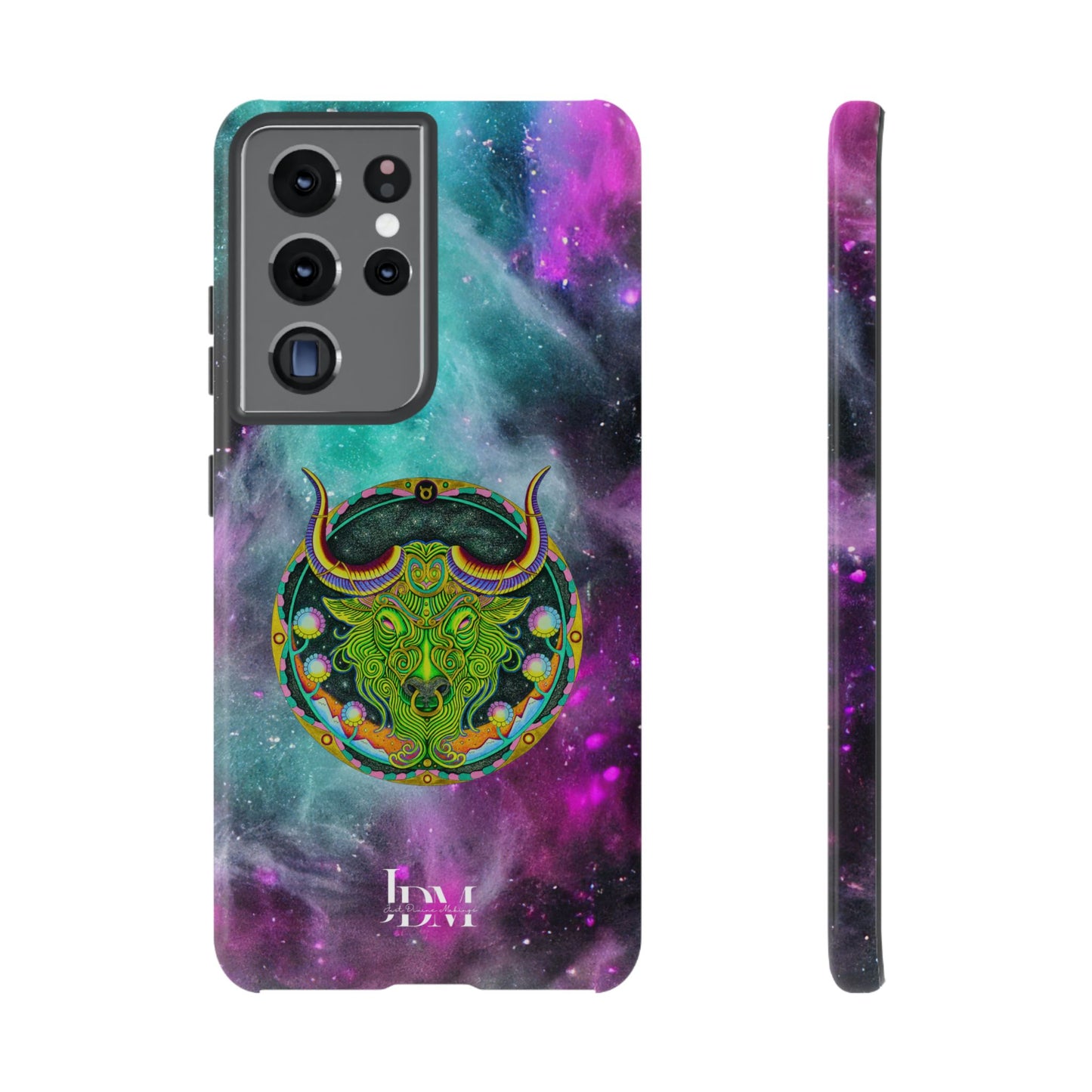 Taurus Zodiac Tough Phone Case – Hand-Drawn Celestial Design (Non-AI)