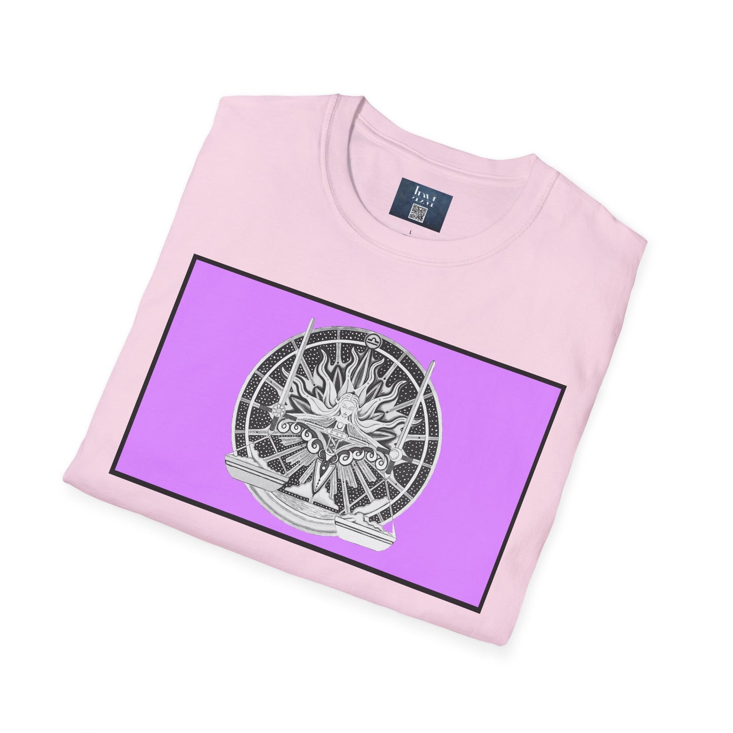 Libra Zodiac Crew Neck T-Shirt – Hand-Drawn Celestial Design (Non-AI)  Universal