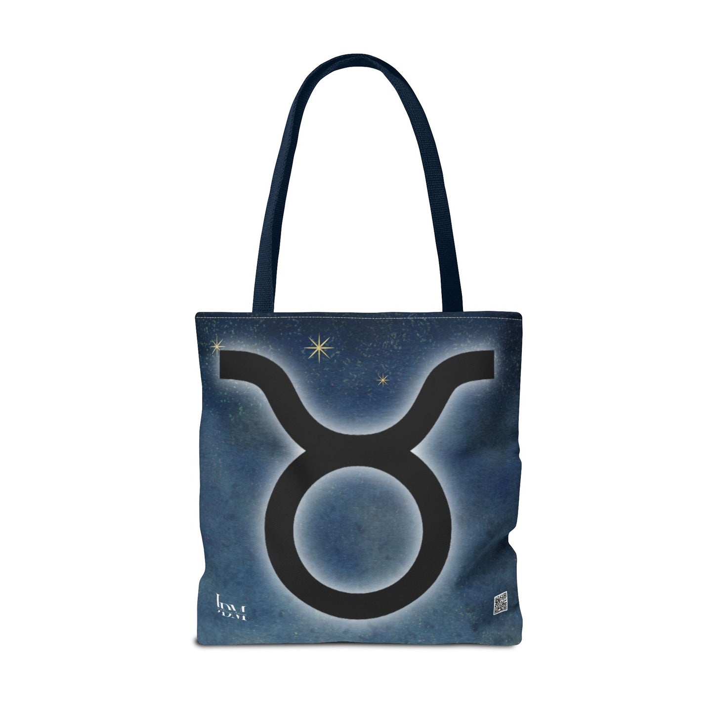 Taurus Zodiac Tote Bag - Hand-Drawn Celestial Design (Non-AI)