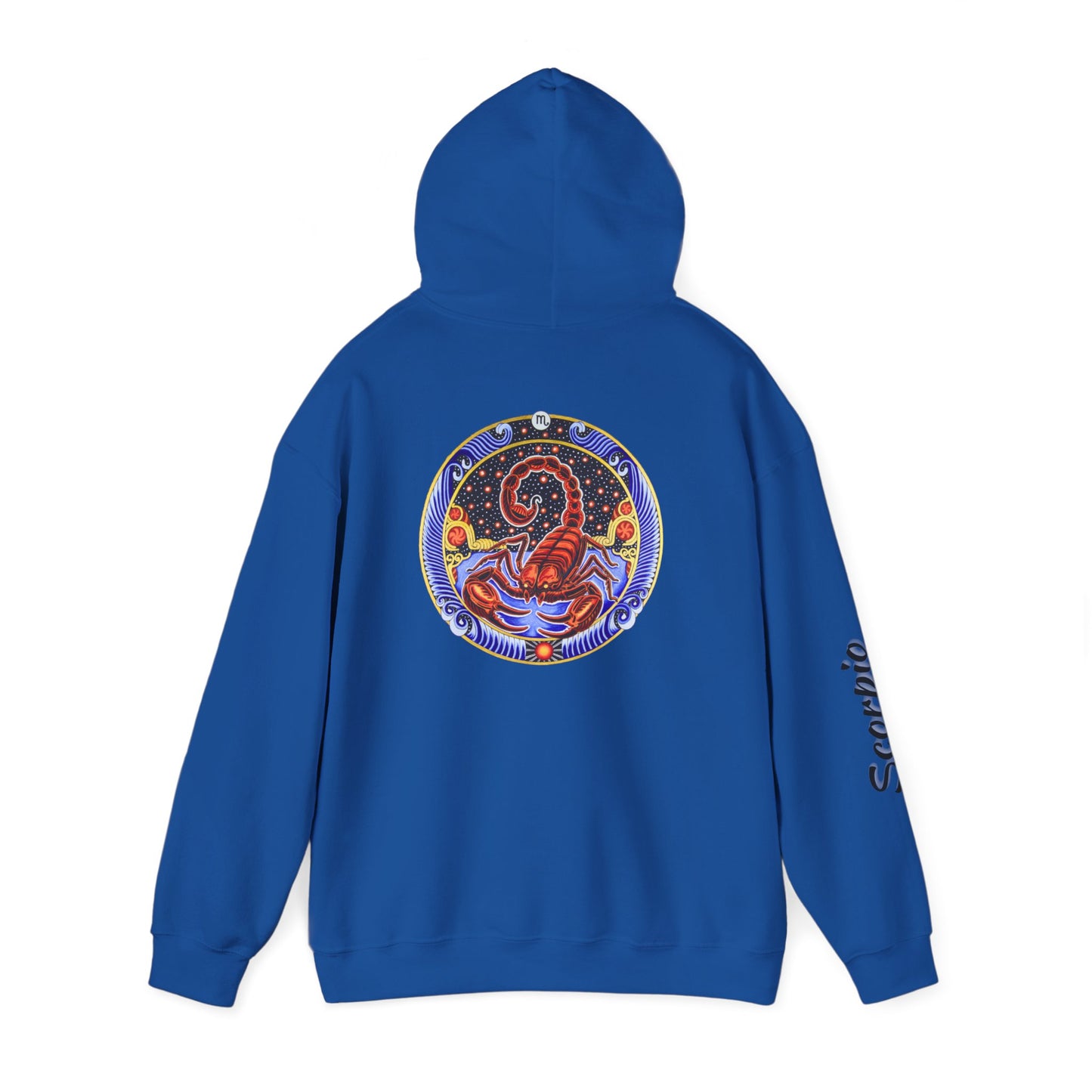 Scorpio Zodiac Hoodie – Hand-Drawn Celestial Design (Non-AI)