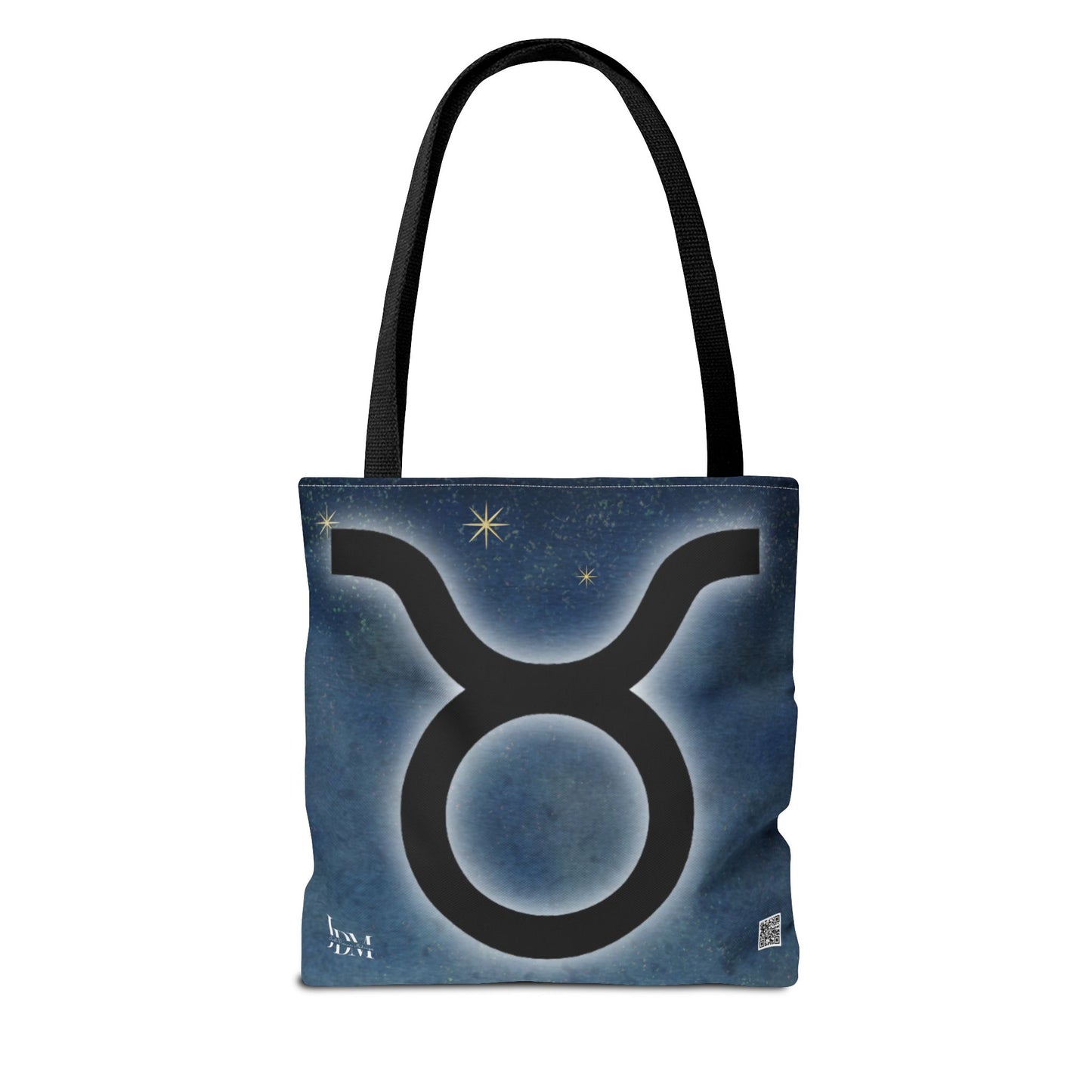 Taurus Zodiac Tote Bag - Hand-Drawn Celestial Design (Non-AI)