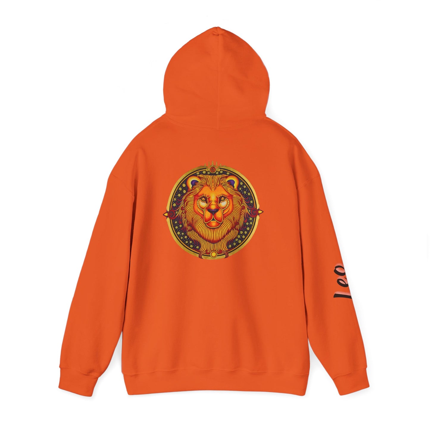 Leo Zodiac Hoodie – Hand-Drawn Celestial Design (Non-AI)