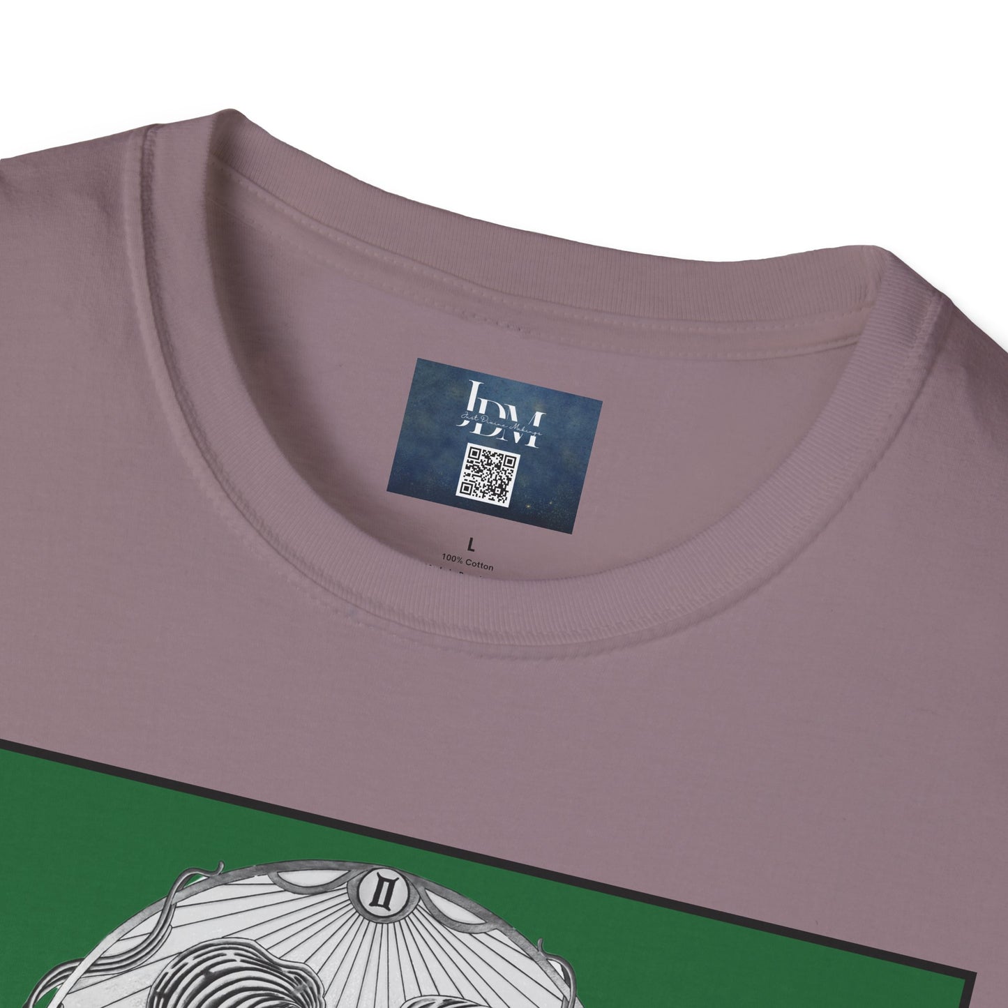 Gemini Zodiac Softstyle T-Shirt - Hand-Drawn Celestial Design (Non-AI) Universal