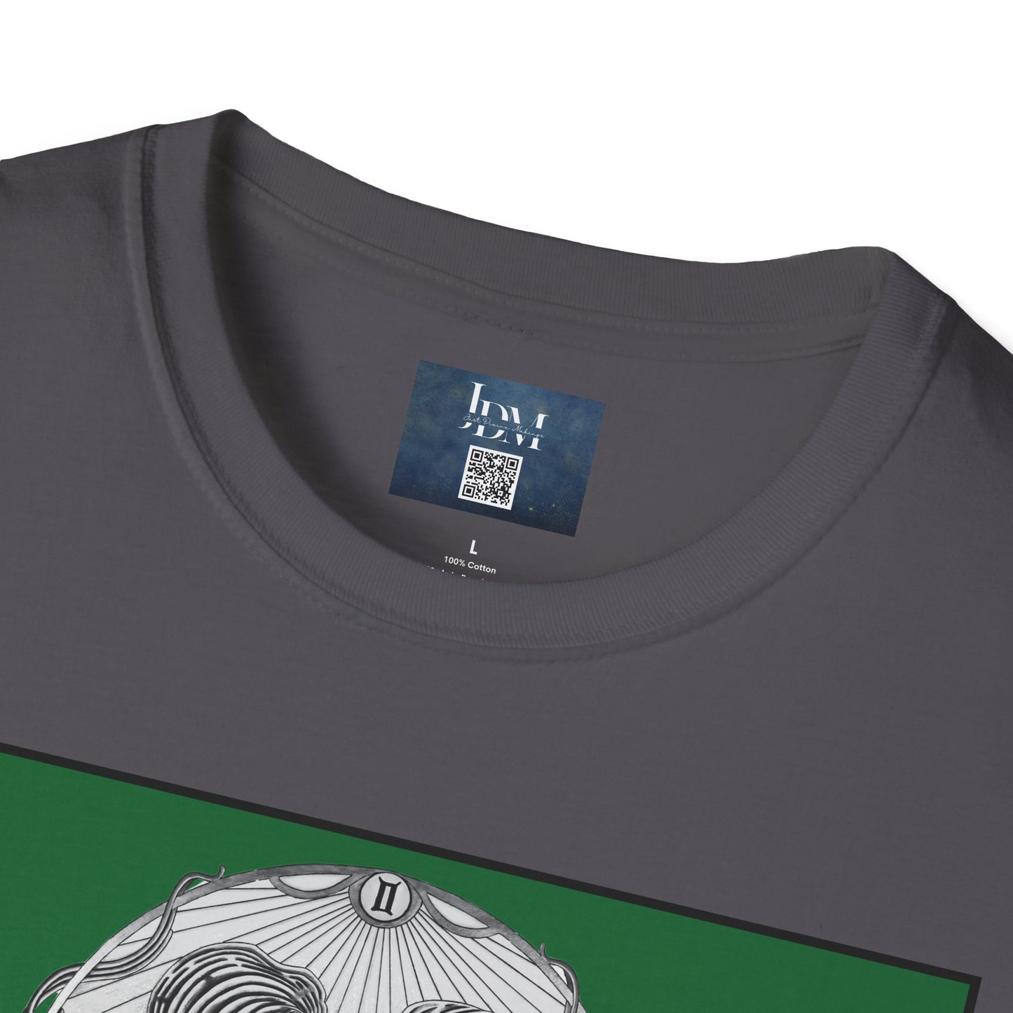 Gemini Zodiac Softstyle T-Shirt - Hand-Drawn Celestial Design (Non-AI) Universal