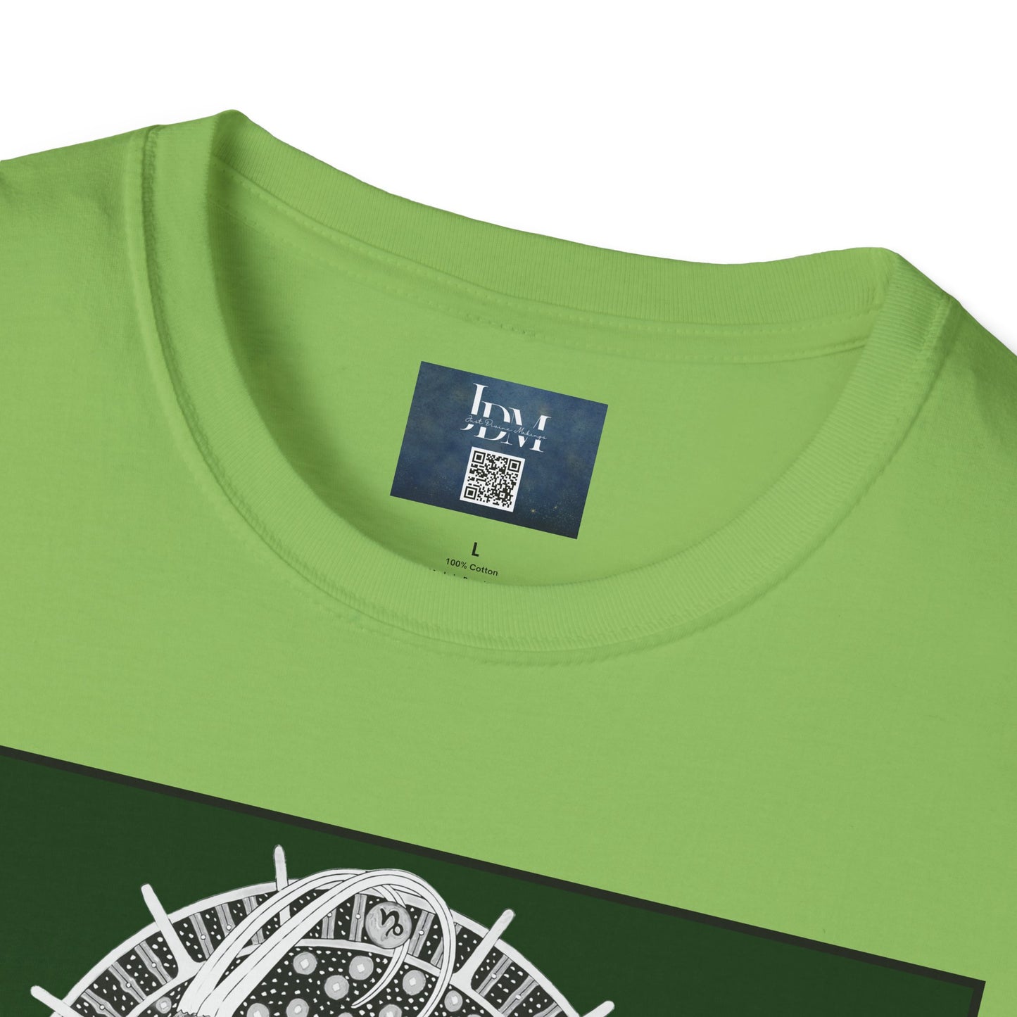 Capricorn Zodiac Crew Neck T-Shirt – Hand-Drawn Celestial Design (Non-AI) Universal