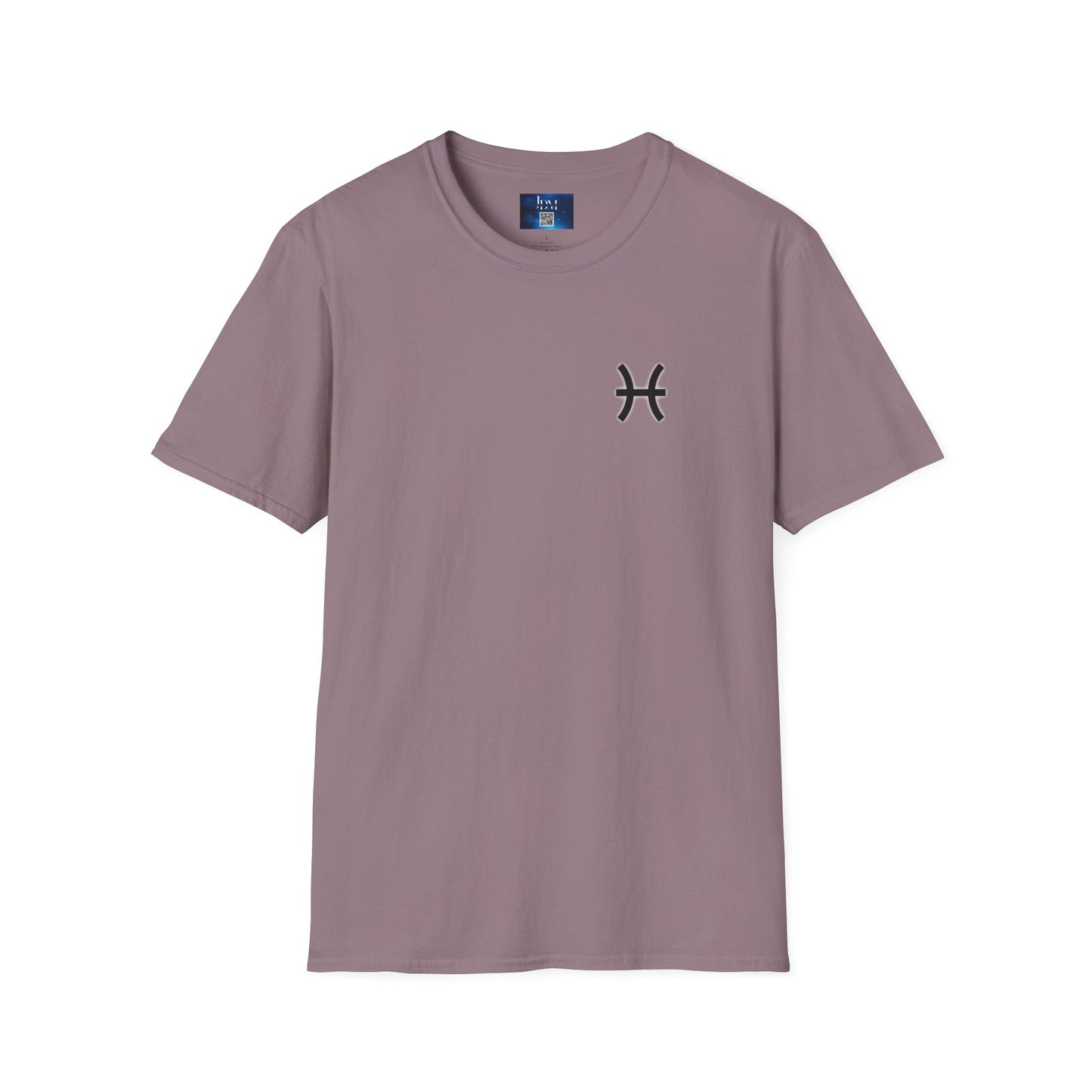 Pisces Zodiac SoftStyle T-Shirt - Hand-Drawn Celestial Design (Non-AI)