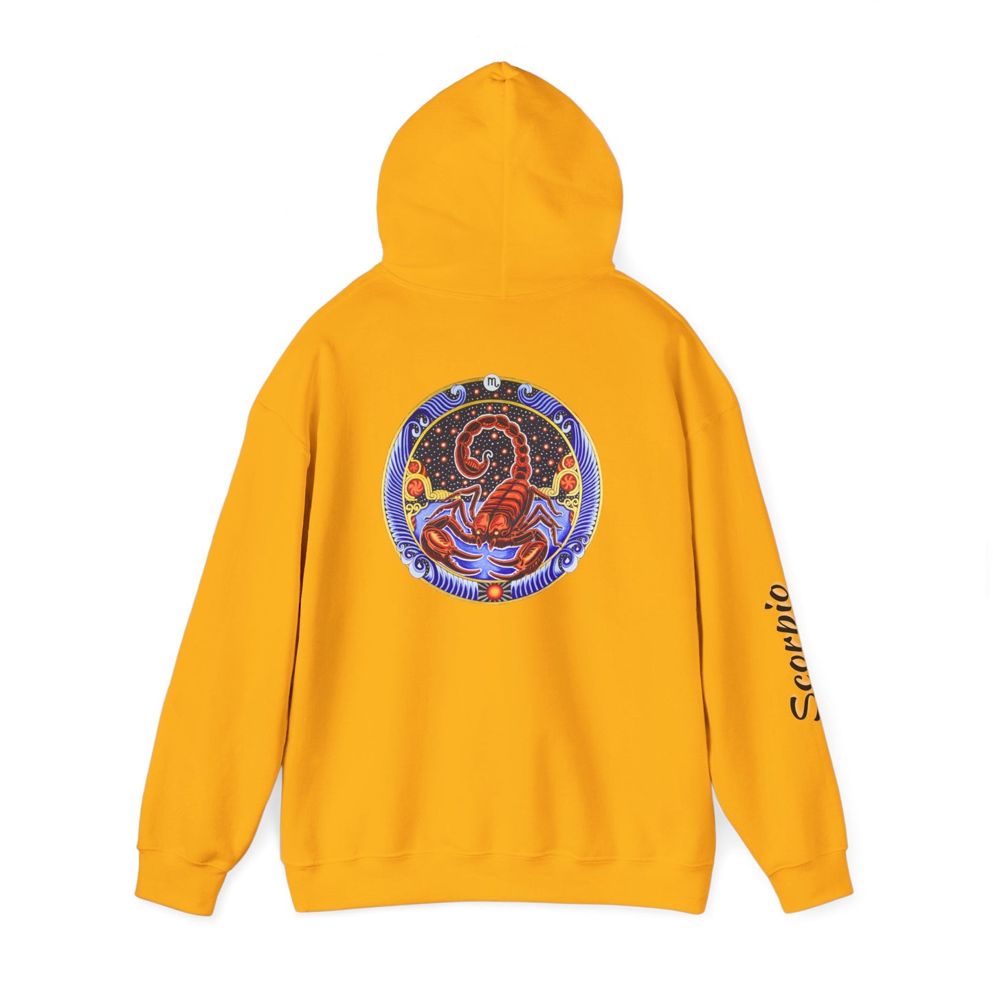 Scorpio Zodiac Hoodie – Hand-Drawn Celestial Design (Non-AI)