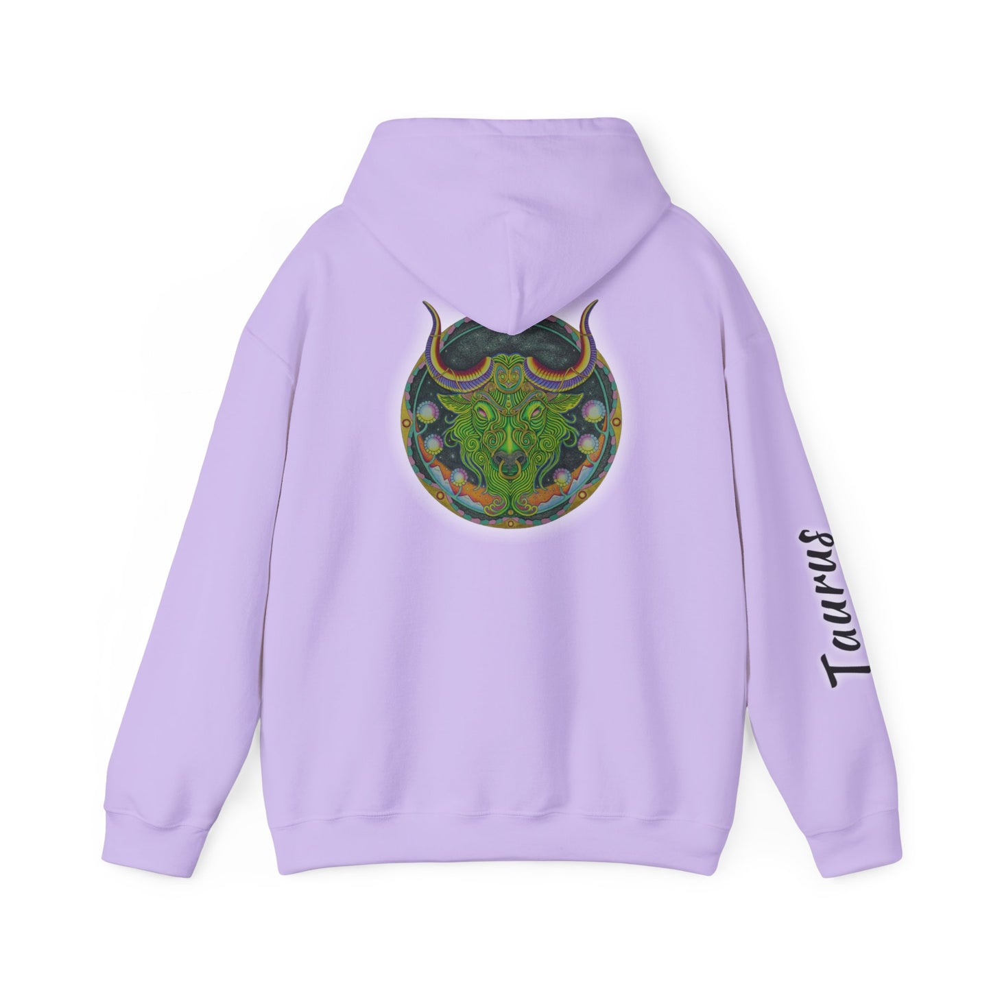 Taurus Zodiac Hoodie - Hand-Drawn Celestial Design (Non-AI)
