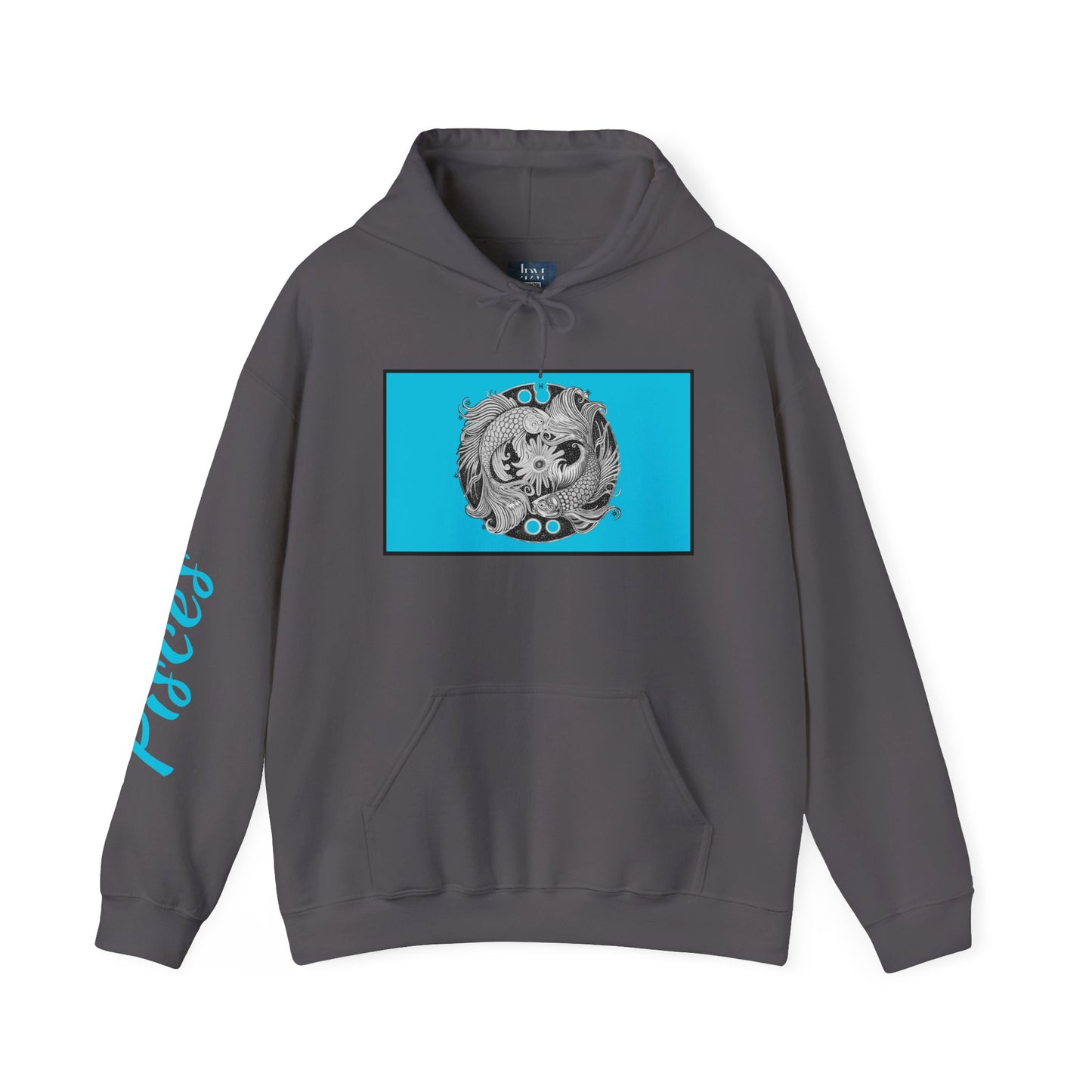 Pisces Zodiac Hoodie – Hand-Drawn Celestial Design (Non-AI) Uiniversal