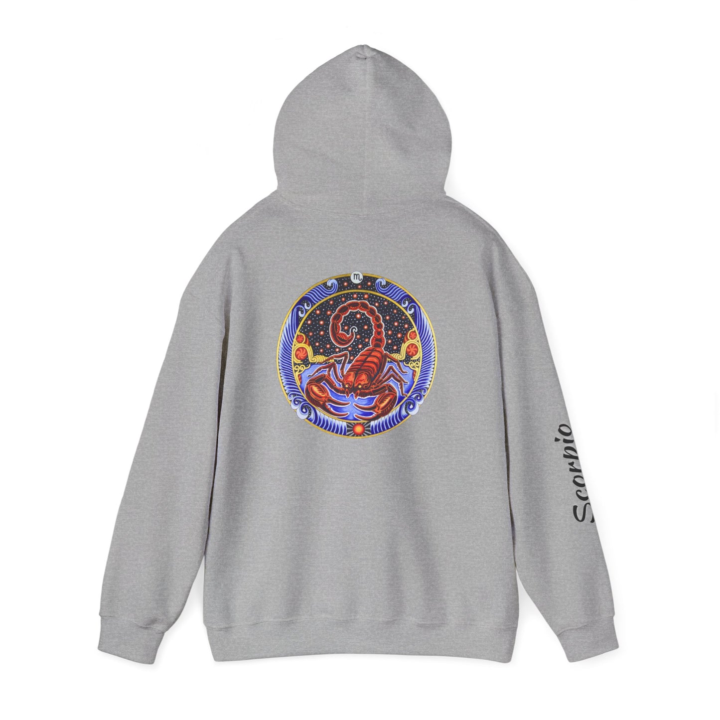 Scorpio Zodiac Hoodie – Hand-Drawn Celestial Design (Non-AI)