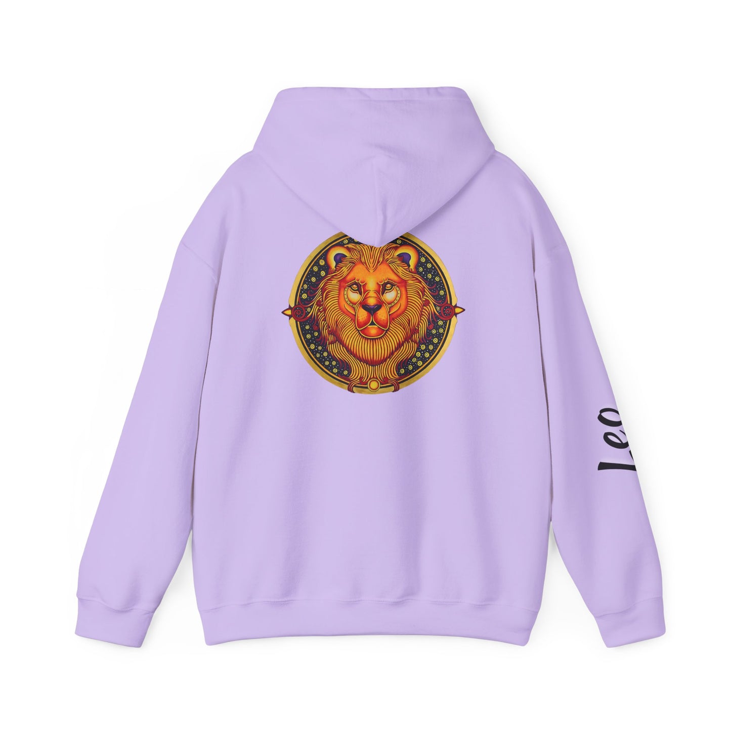 Leo Zodiac Hoodie – Hand-Drawn Celestial Design (Non-AI)