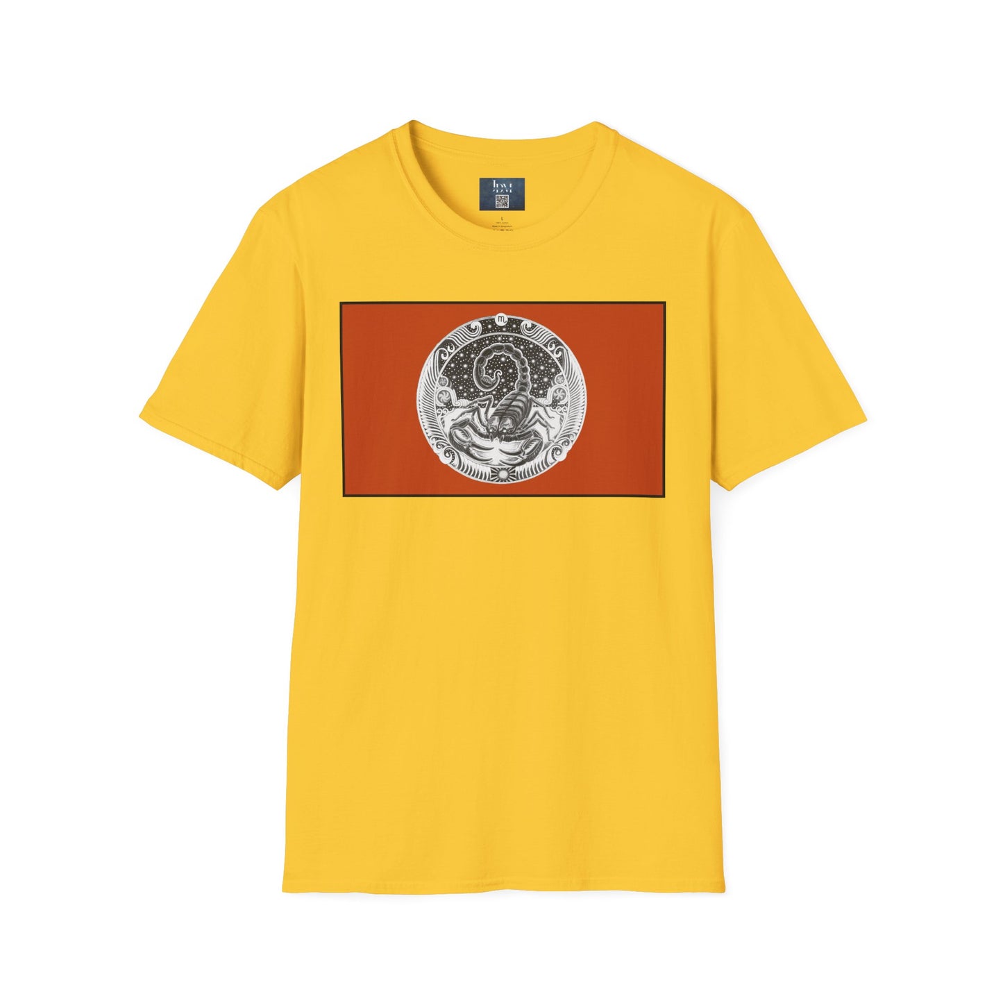 Scorpio Zodiac Crew Neck T-Shirt – Hand-Drawn Celestial Design (Non-AI) Universal
