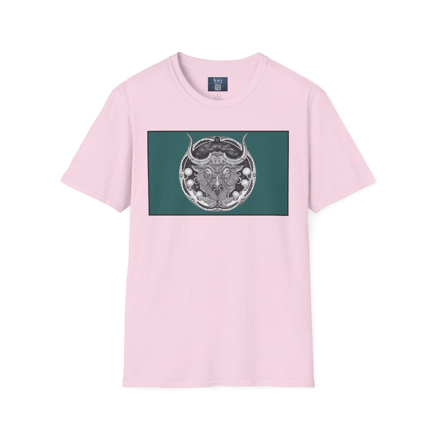 Taurus Zodiac Softstyle  T-Shirt - Hand-Drawn Celestial Design (Non-AI) Universal