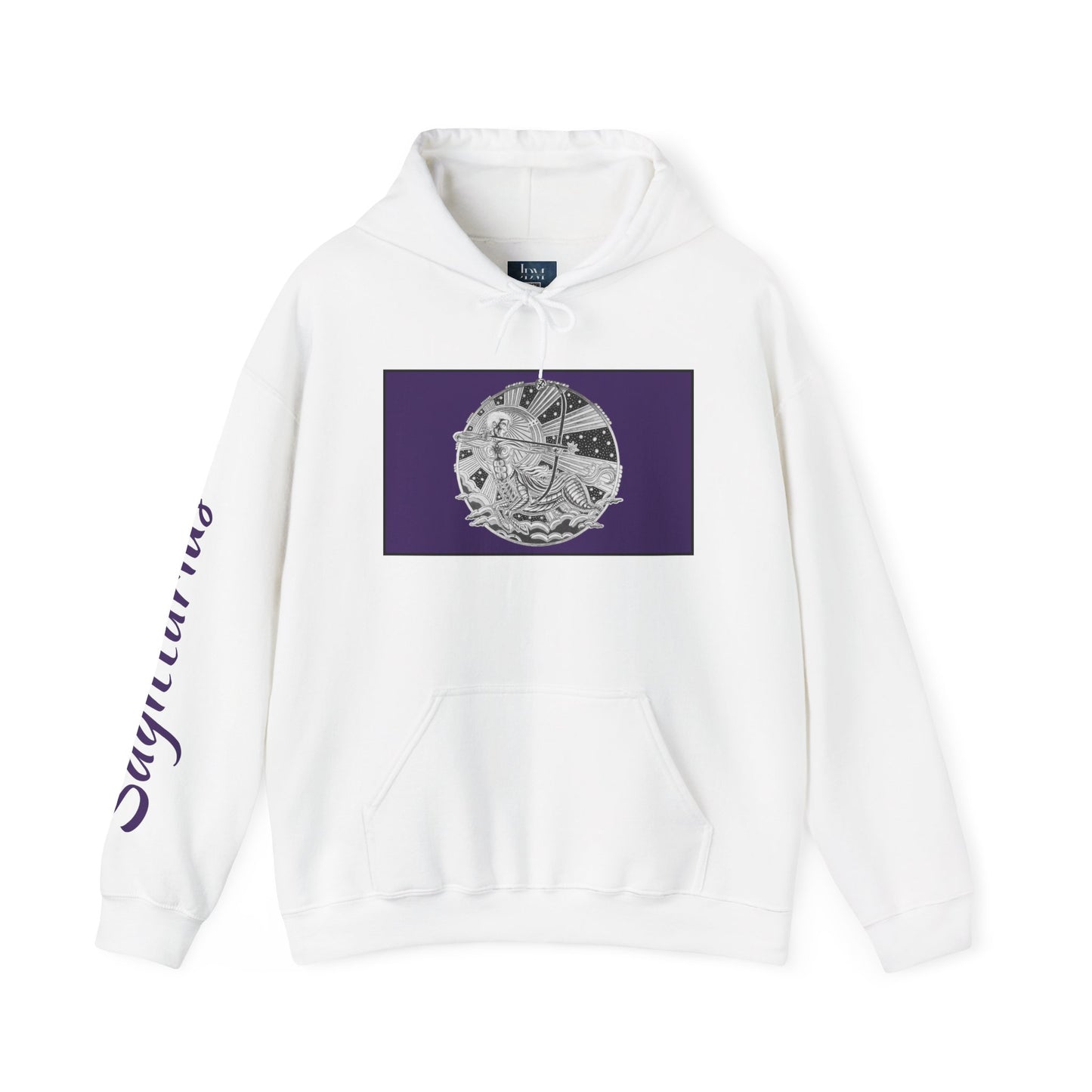 Sagittarius Zodiac Hoodie – Hand-Drawn Celestial Design (Non-AI) Universal