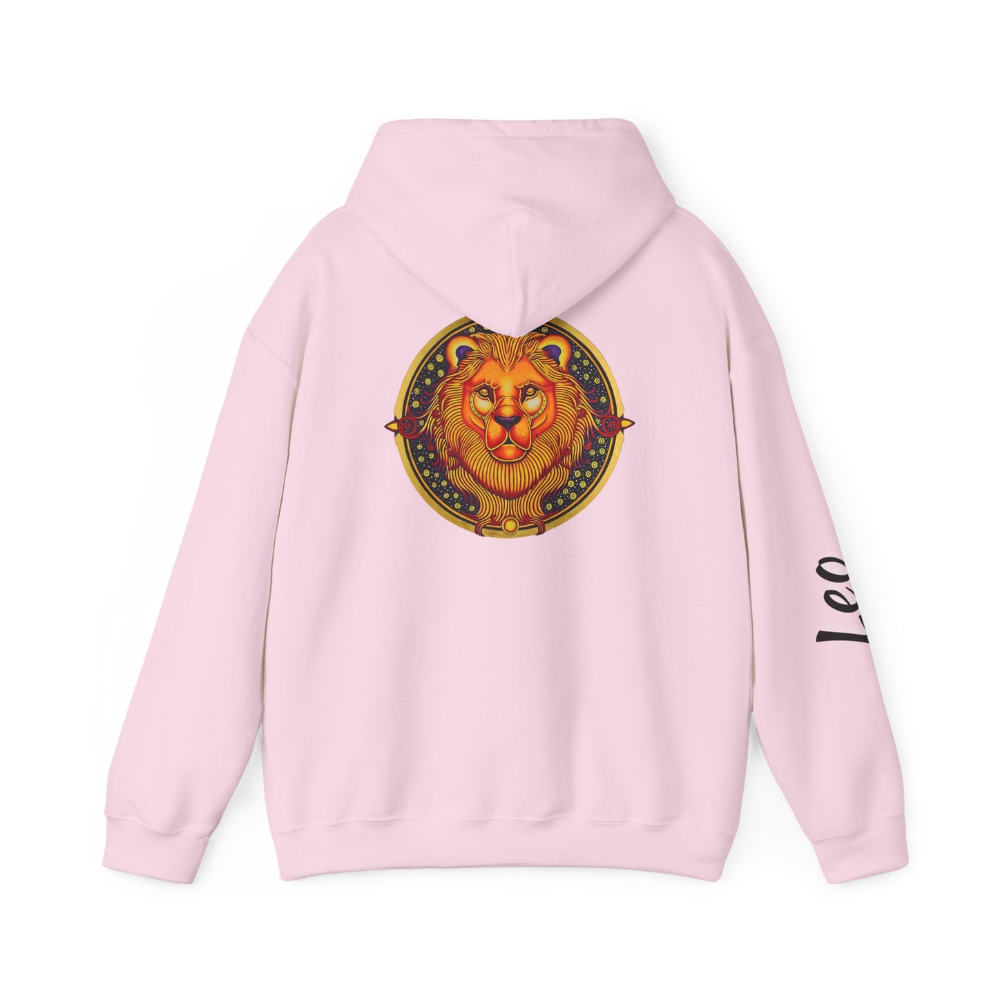Leo Zodiac Hoodie – Hand-Drawn Celestial Design (Non-AI)