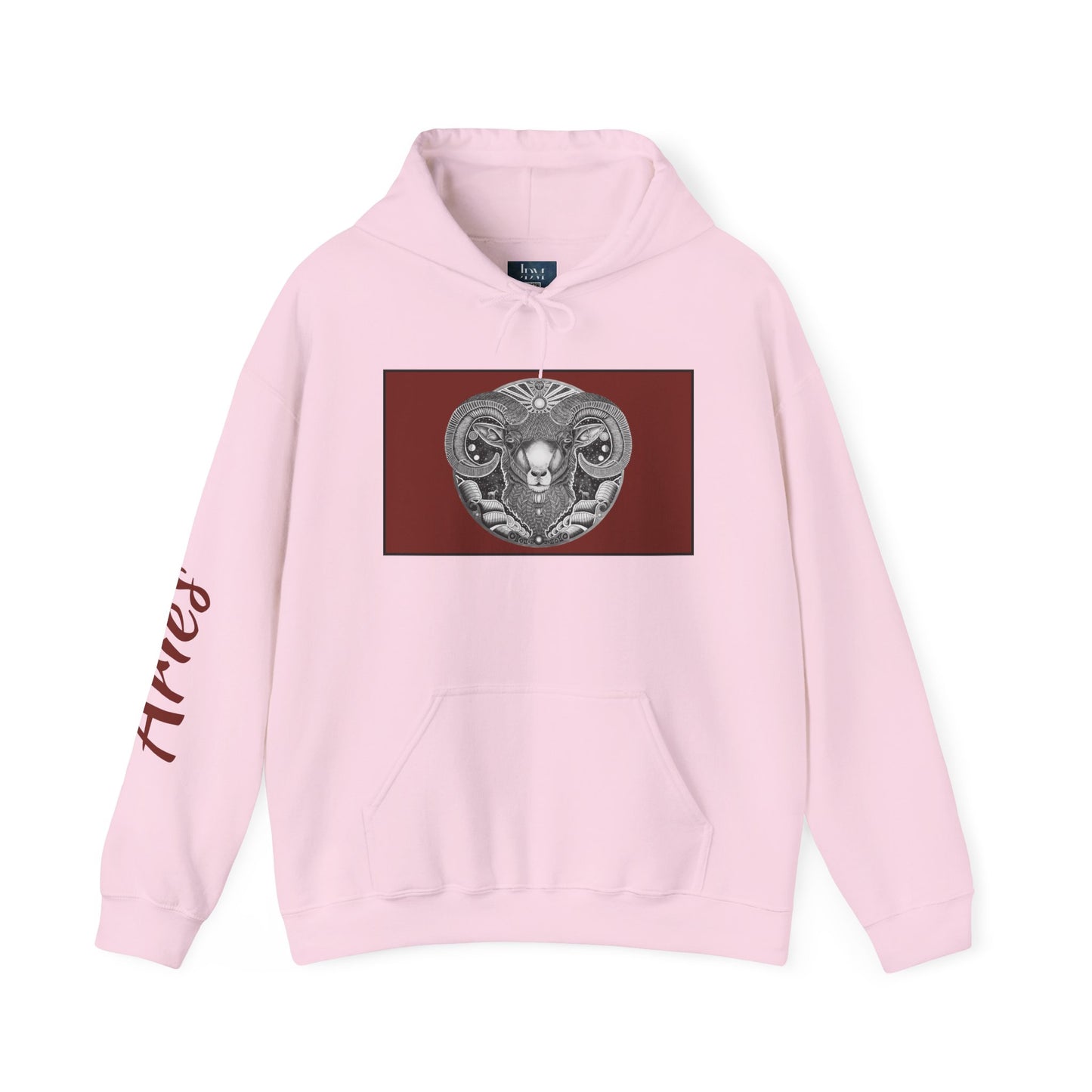 Aries Zodiac Hoodie - Hand-Drawn Celestial Design (Non-AI) Universal