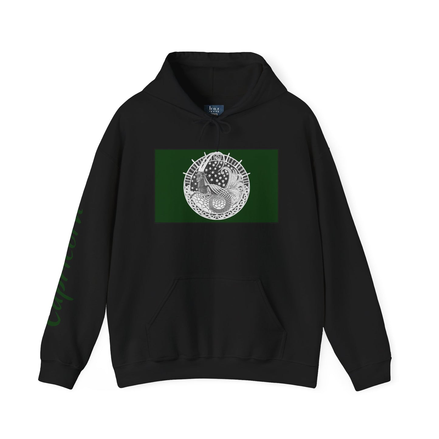 Capricorn Zodiac Hoodie – Hand-Drawn Celestial Design (Non-AI) Universal