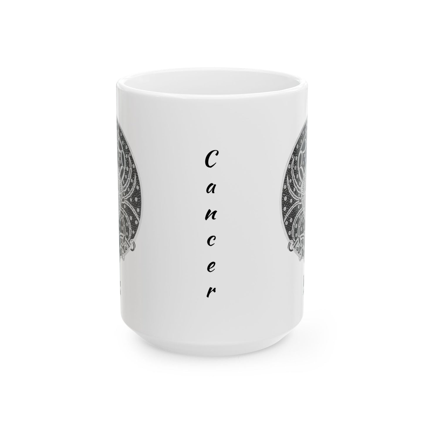 Cancer Zodiac Mug – Hand-Drawn Celestial Design (Non-AI) Universal