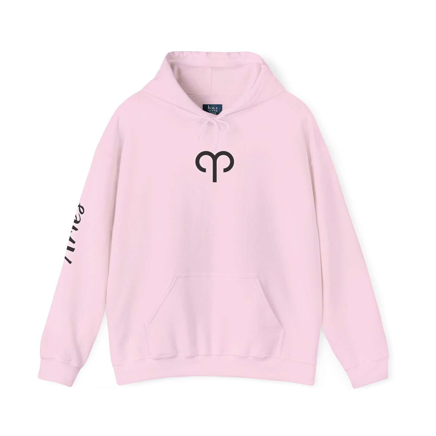 Aries Zodiac Hoodie - Hand-Drawn Celestial Design (Non-AI)