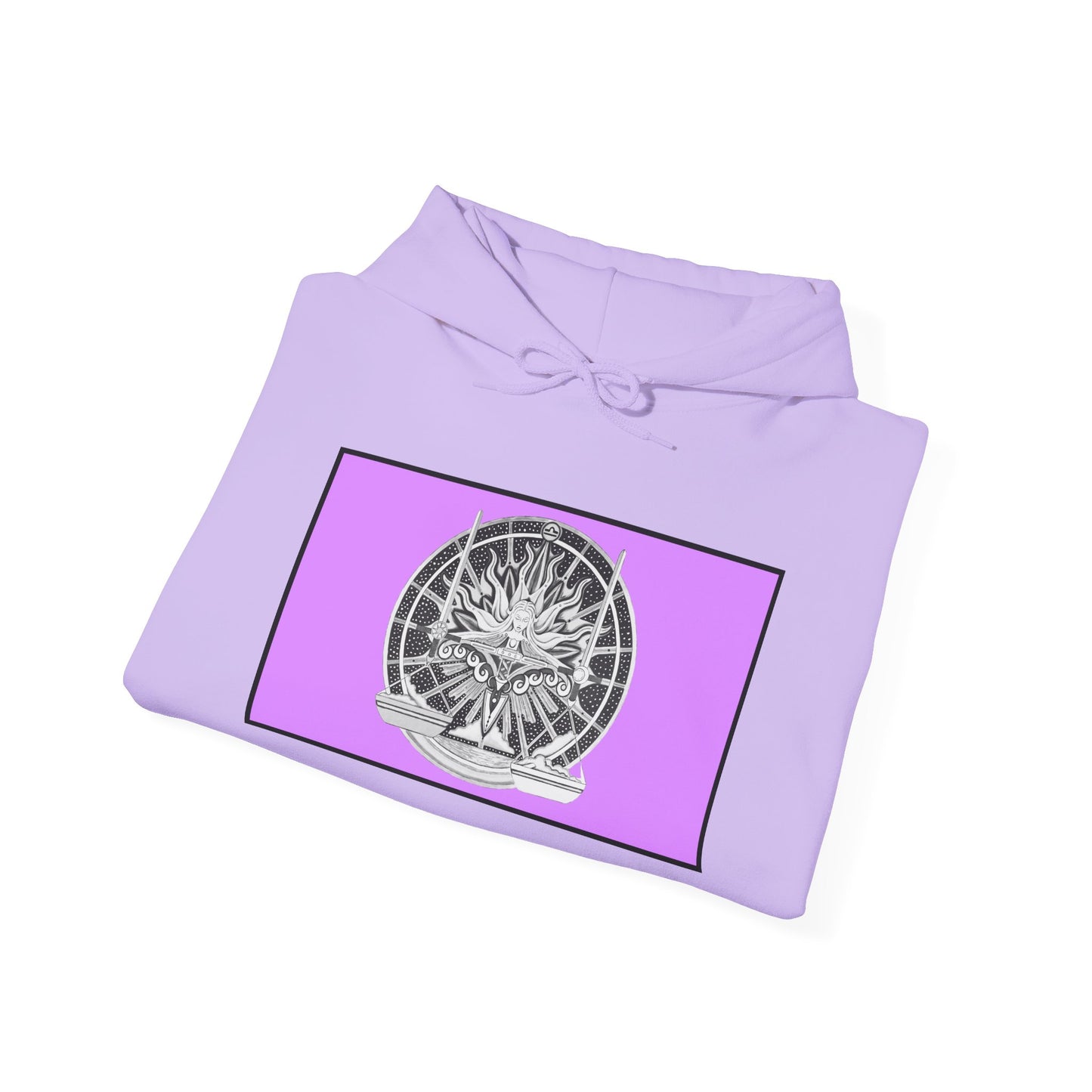 Libra Zodiac Hoodie – Hand-Drawn Celestial Design (Non-AI) Universal