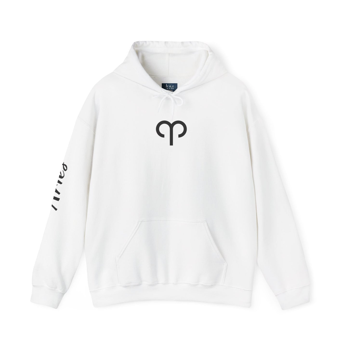 Aries Zodiac Hoodie - Hand-Drawn Celestial Design (Non-AI)