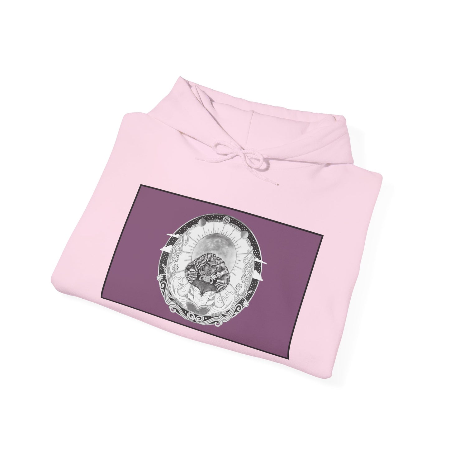 Virgo Zodiac Hoodie – Hand-Drawn Celestial Design (Non-AI) Universal